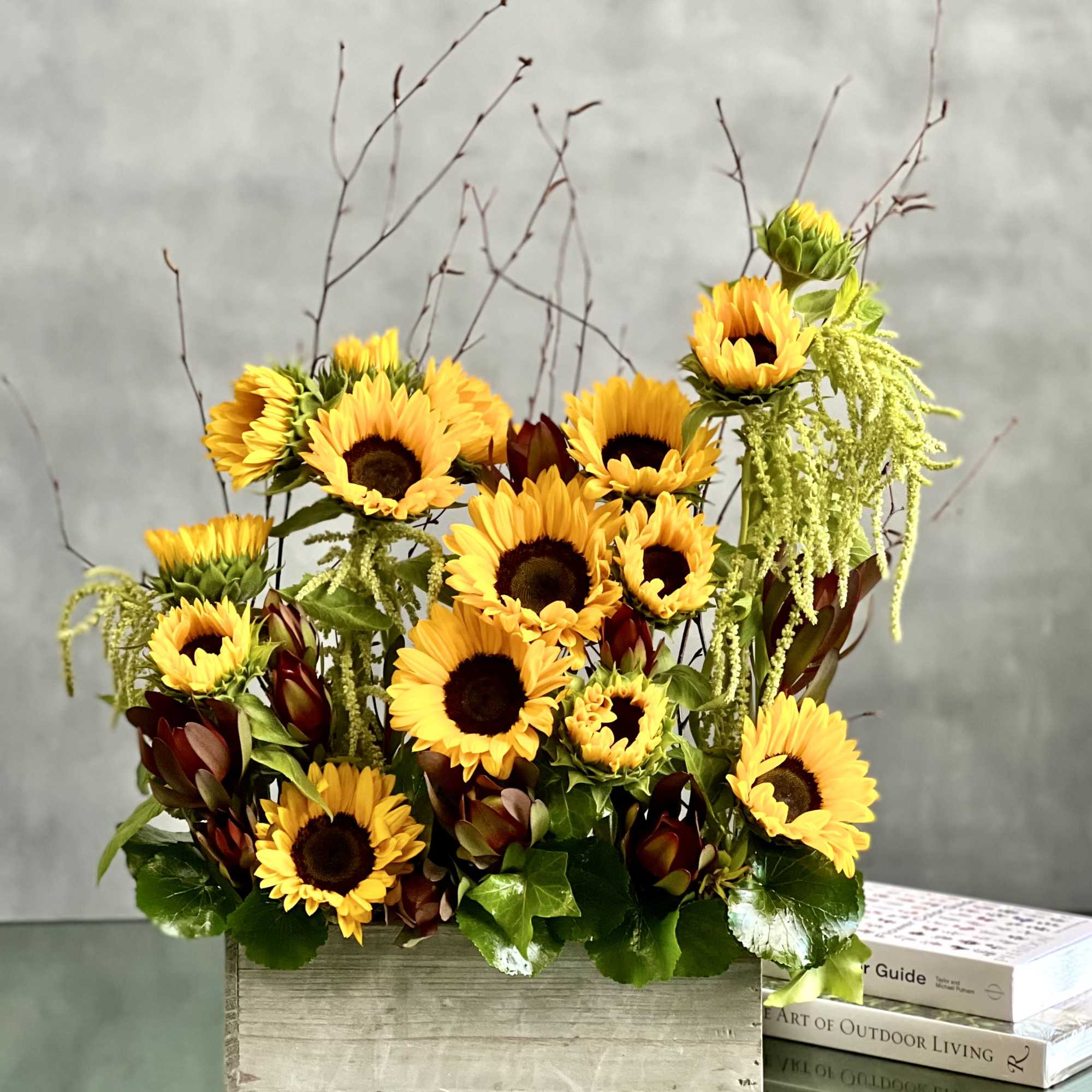 The beauty of sunflowers is undeniable! Beverly Hills Florist presents same day