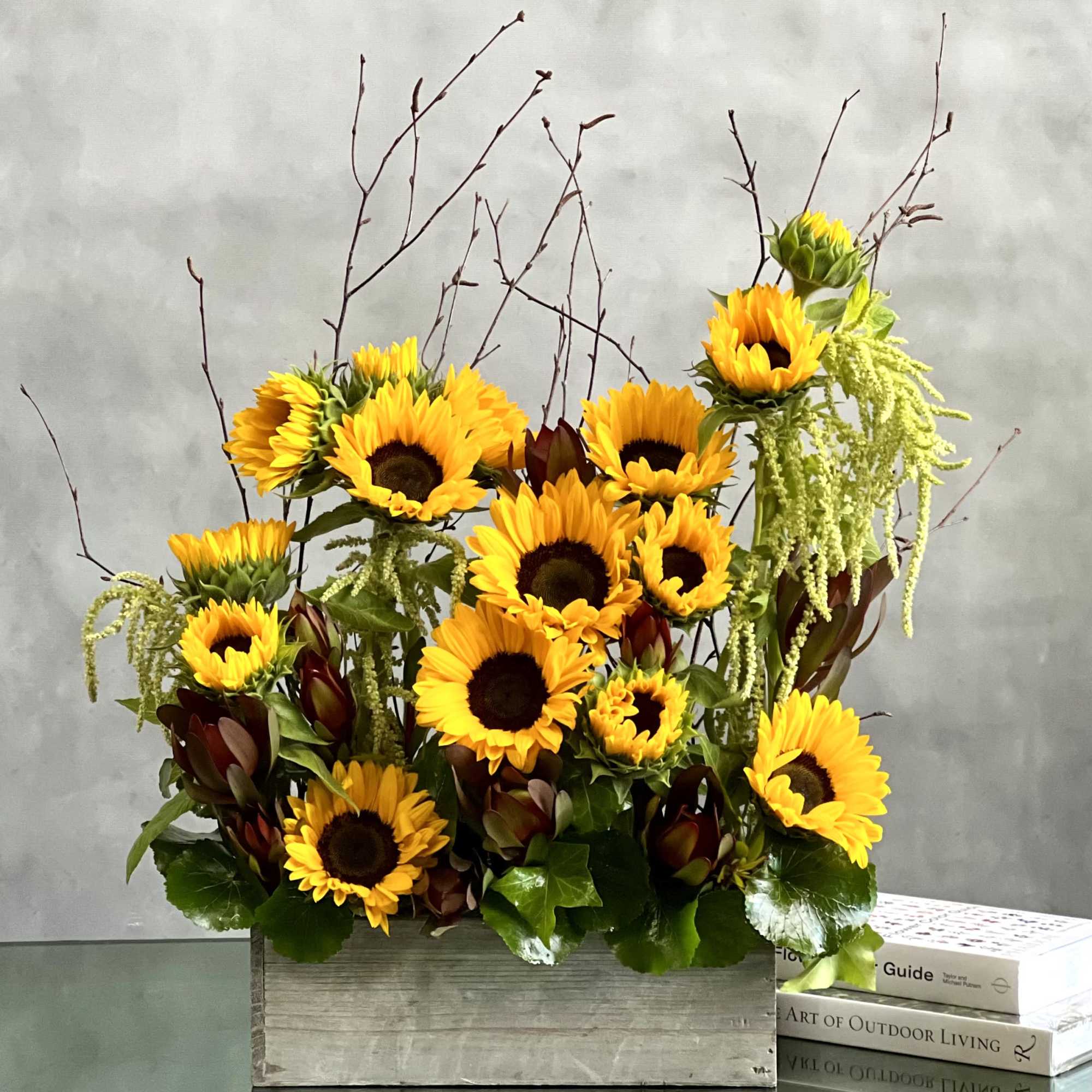 The beauty of sunflowers is undeniable! Beverly Hills Florist presents same day
