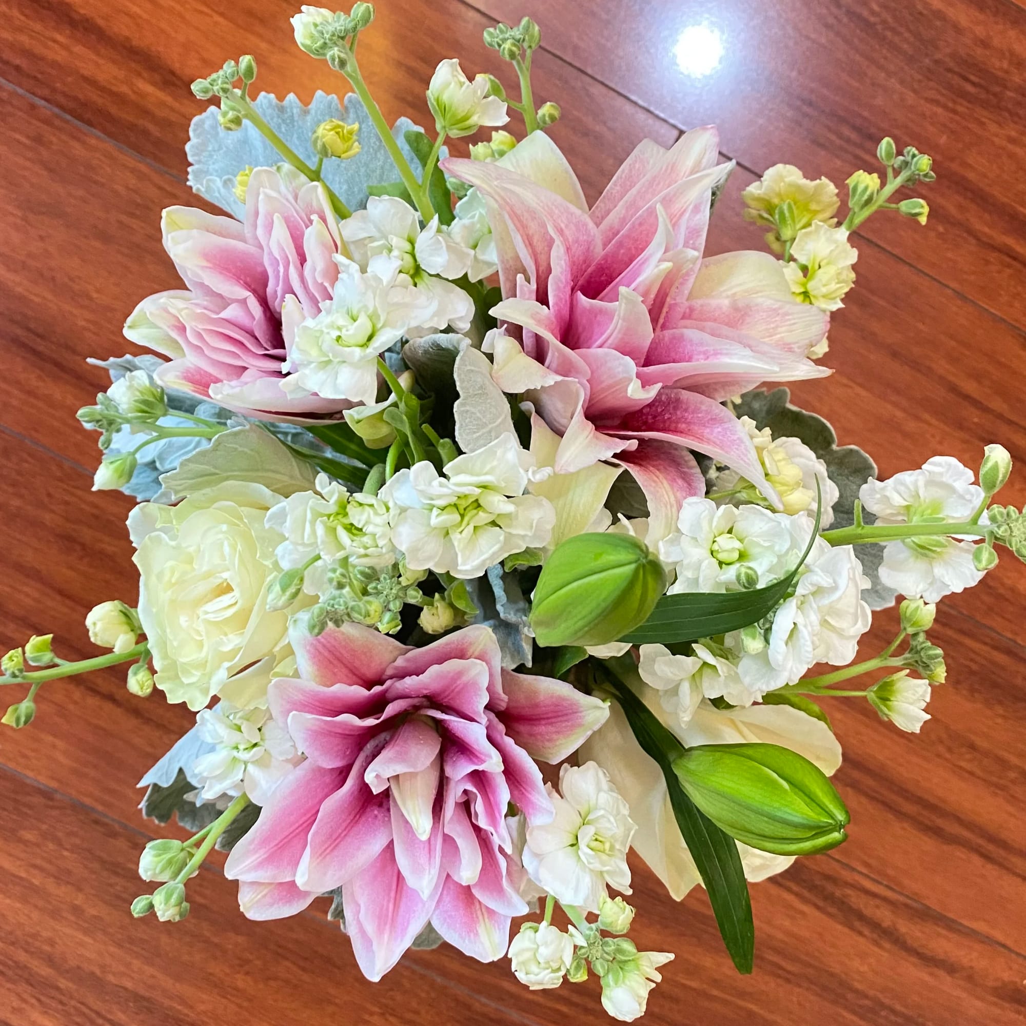 Breathtaking! Blooms of bright white and cream are rich with texture and Breathtaking! Blooms of bright white and cream are rich with texture and