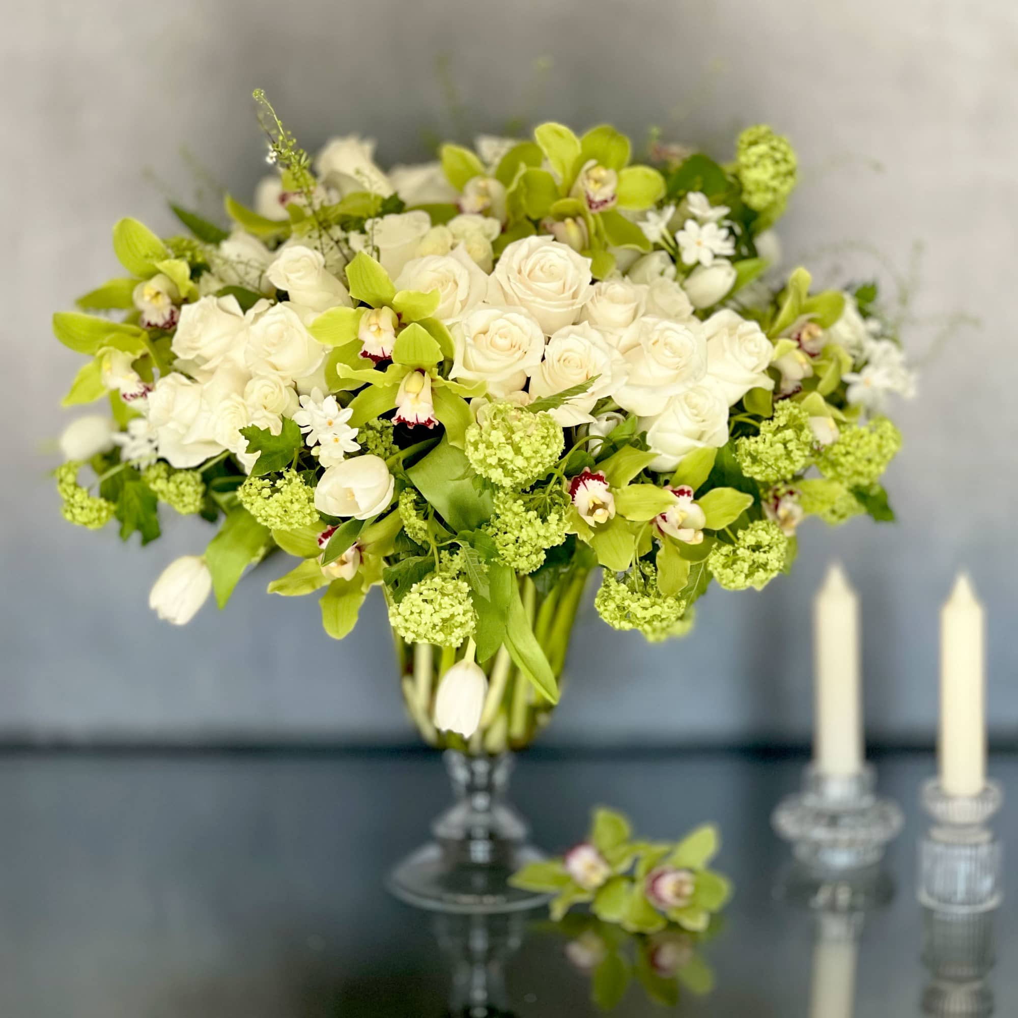 Delicate, charming, and always a favorite. Our Roman Holiday bouquet features a