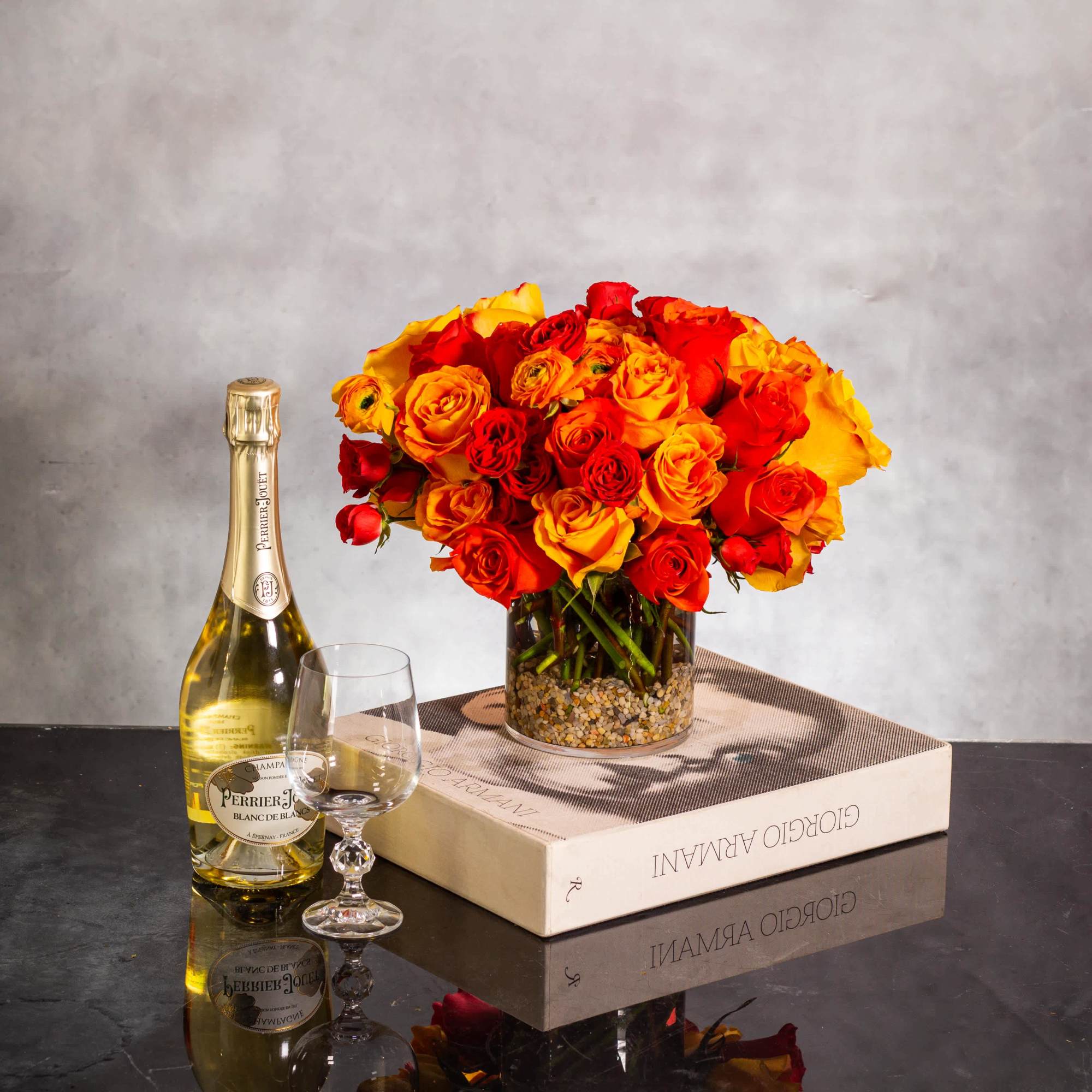 Crafting a stunning floral arrangement in a 5x5 cylinder vase with an