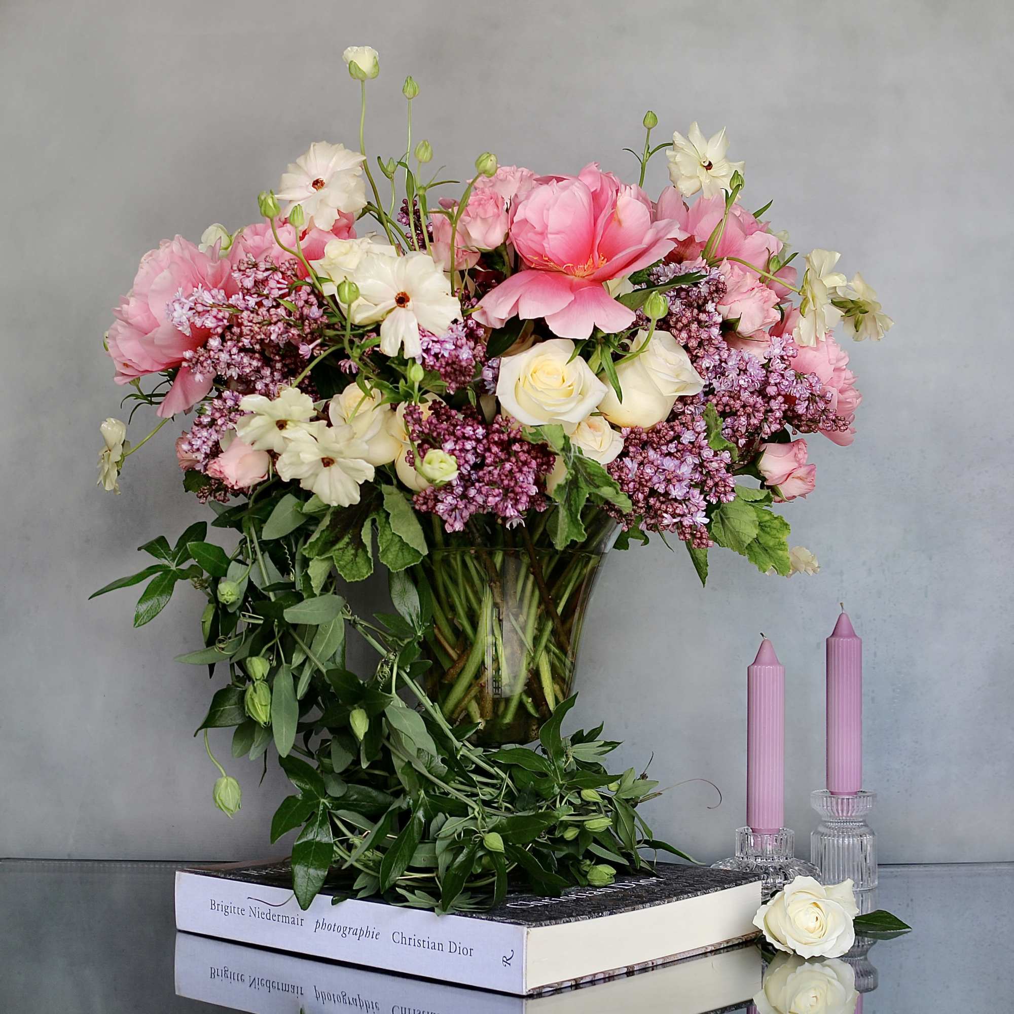 &quot;Ophelia&quot; is a true notion of delicacy. This arrangement consists of Lilacs