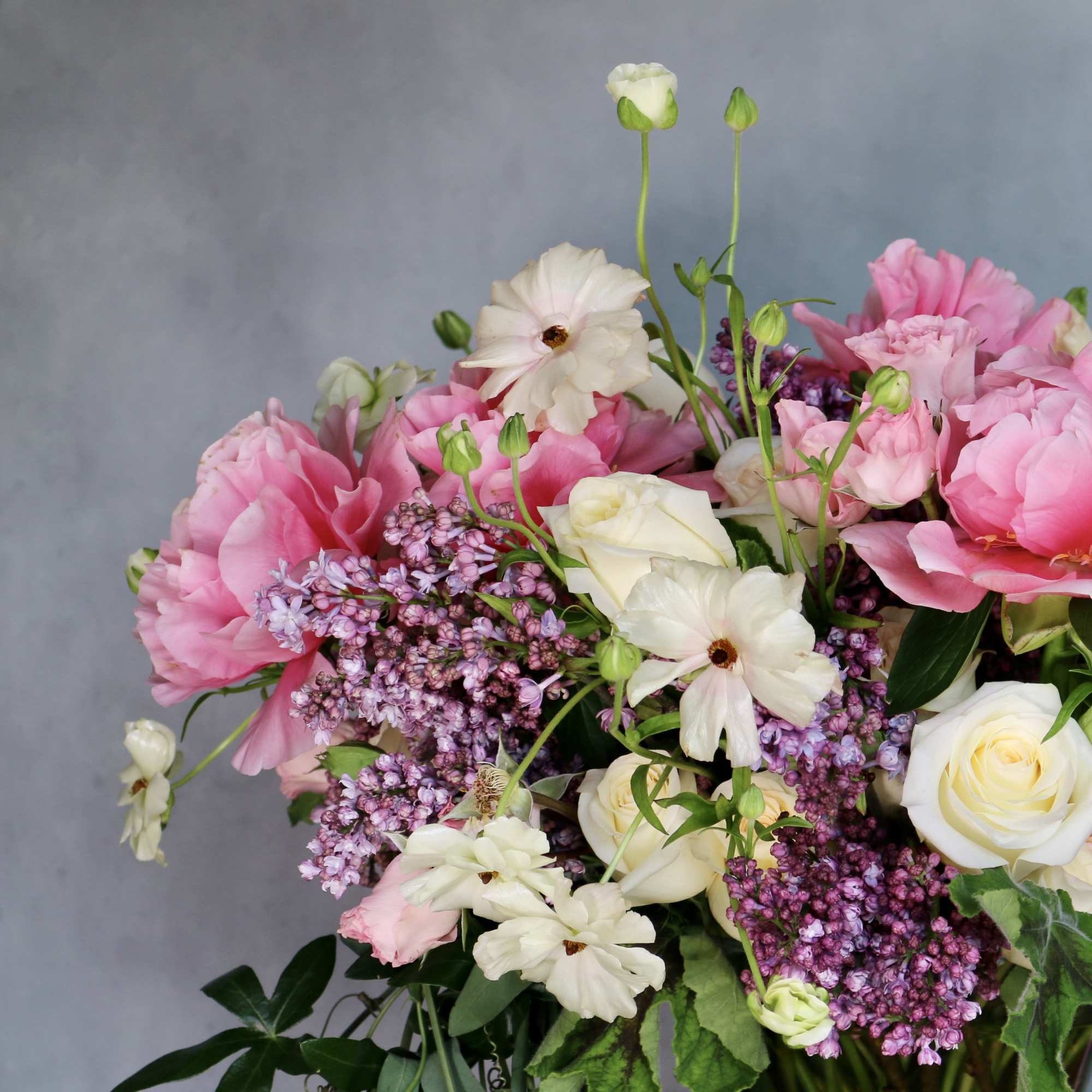 &quot;Ophelia&quot; is a true notion of delicacy. This arrangement consists of Lilacs