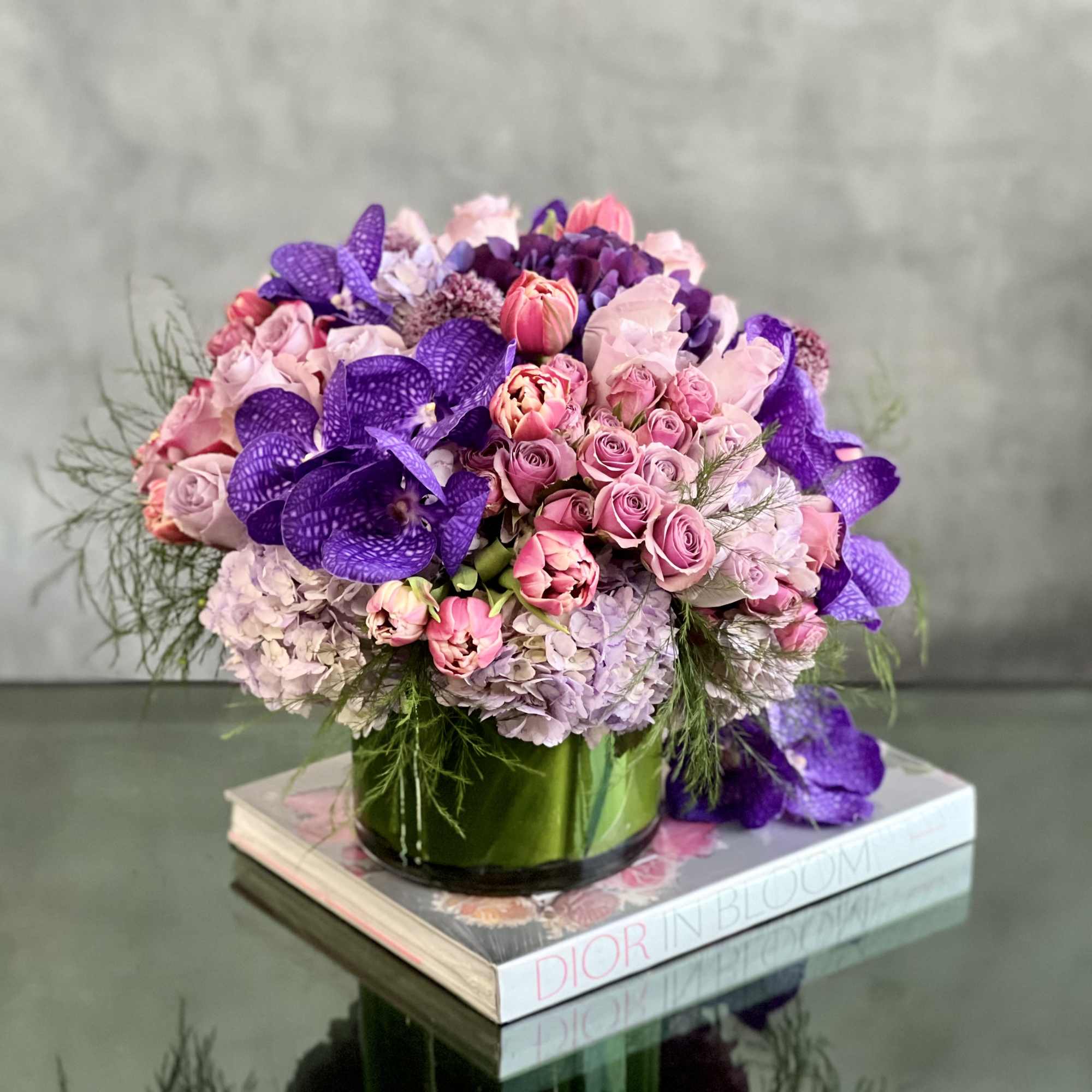 Our Where the Day Takes You arrangement is a gathering of lavender