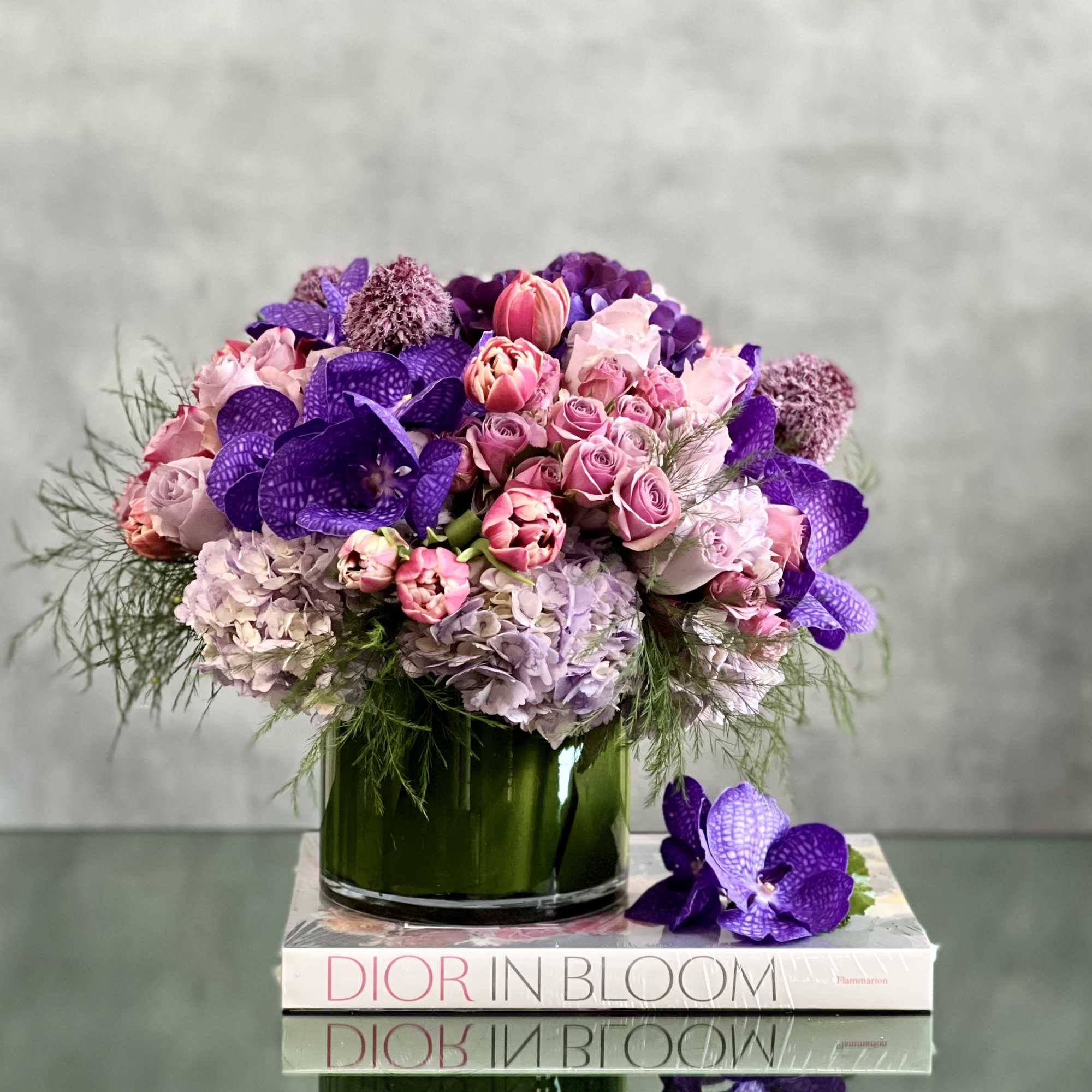 Our Where the Day Takes You arrangement is a gathering of lavender