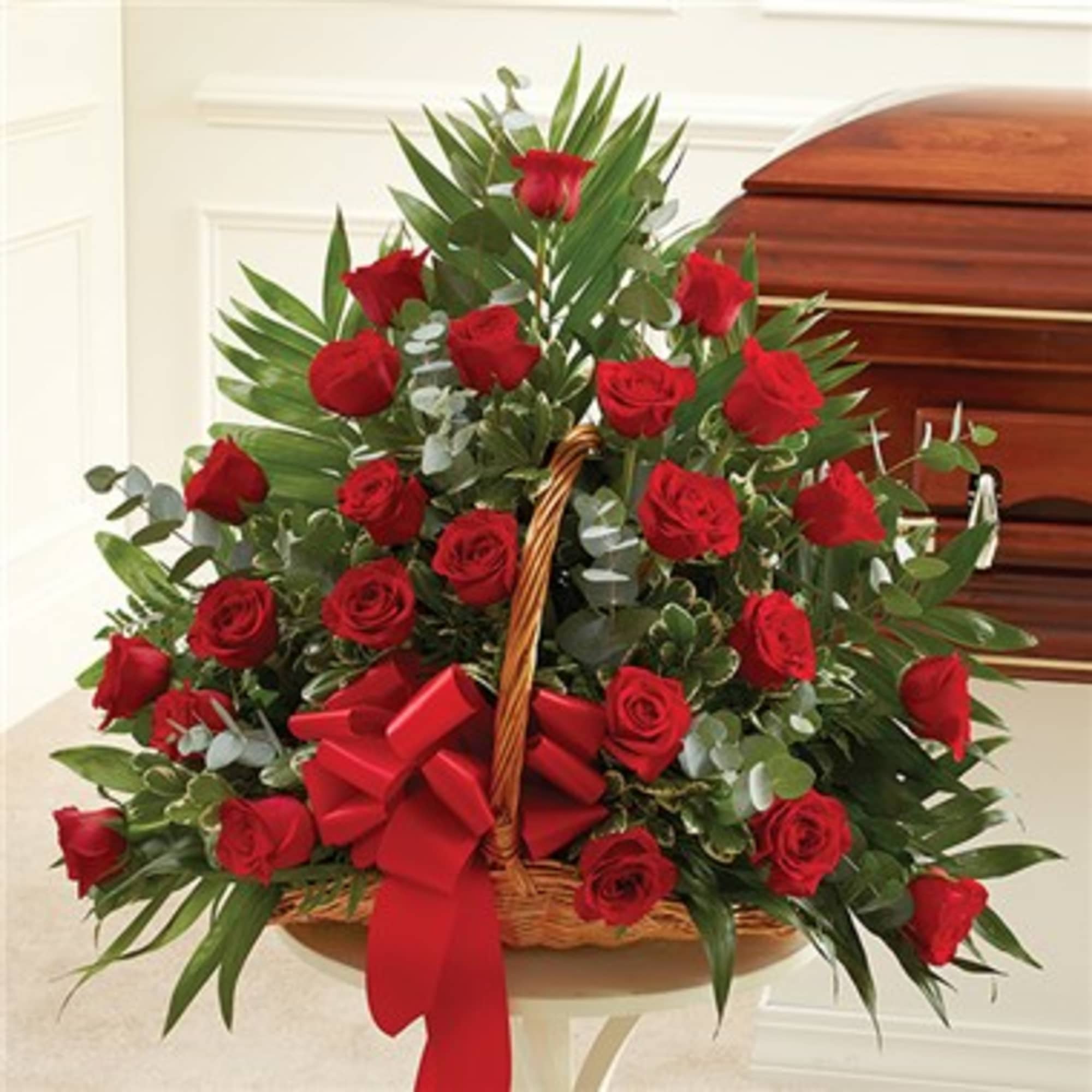 Send a message of sympathy, love and hope with this basket of