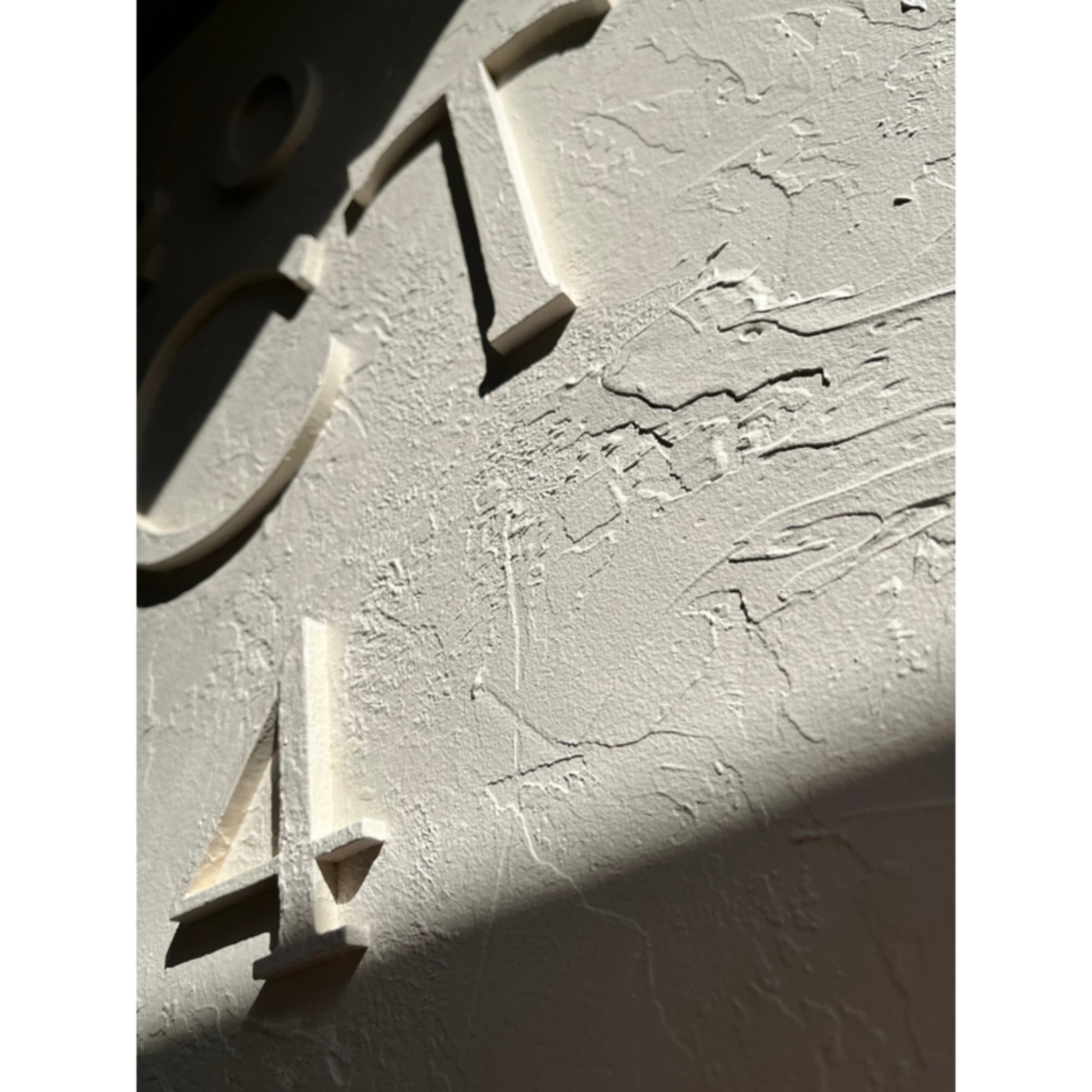 SIGN DETAILS: 
SIGN DIMENSIONS ARE 24"X32". PLASTER TEXTURE ON WOOD BOARD. RAISED TEXT SIGN DETAILS: 
SIGN DIMENSIONS ARE 24"X32". PLASTER TEXTURE ON WOOD BOARD. RAISED TEXT