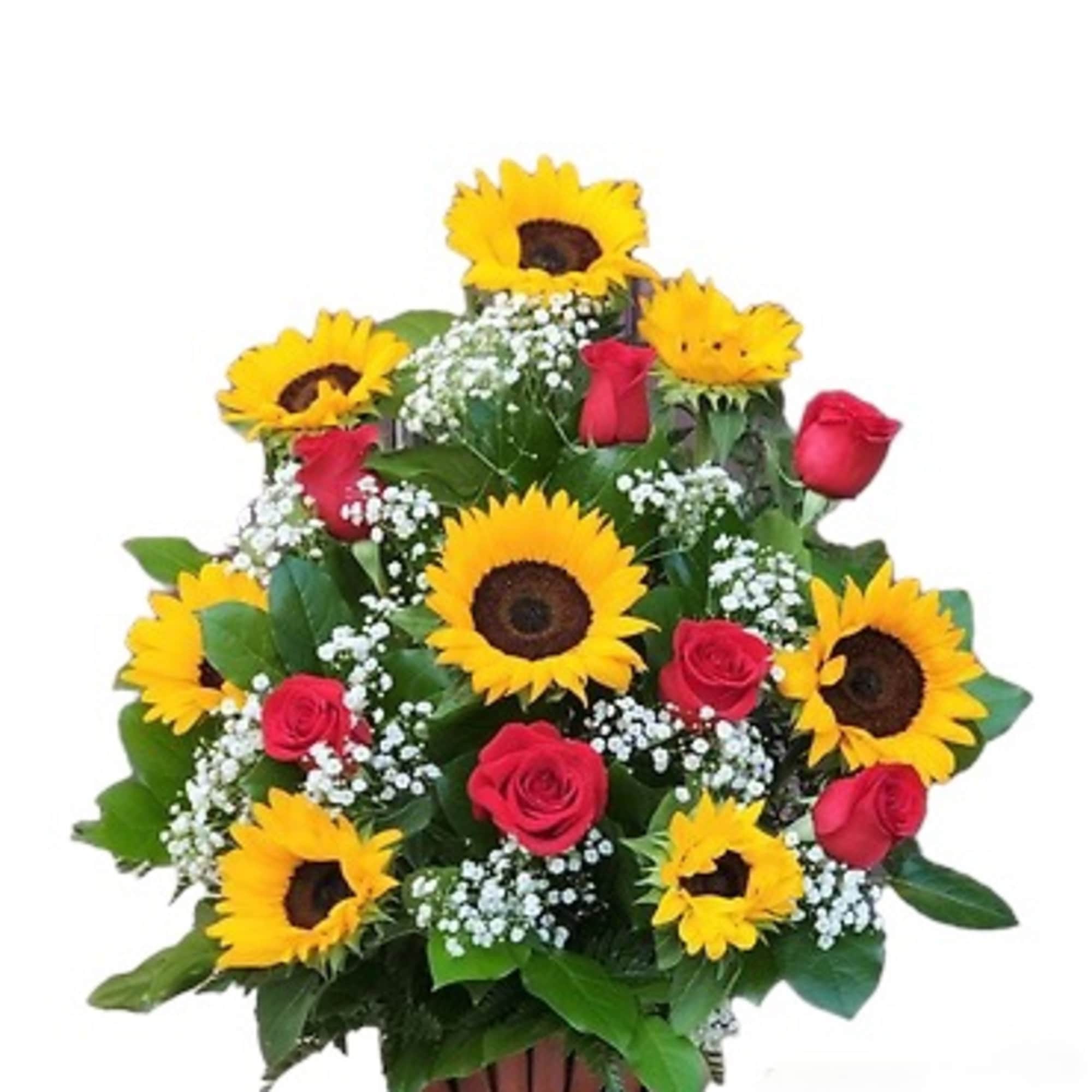 This Breathtaking Arrangement is composed of:

Flower Stems: 9 premium red rose, 8