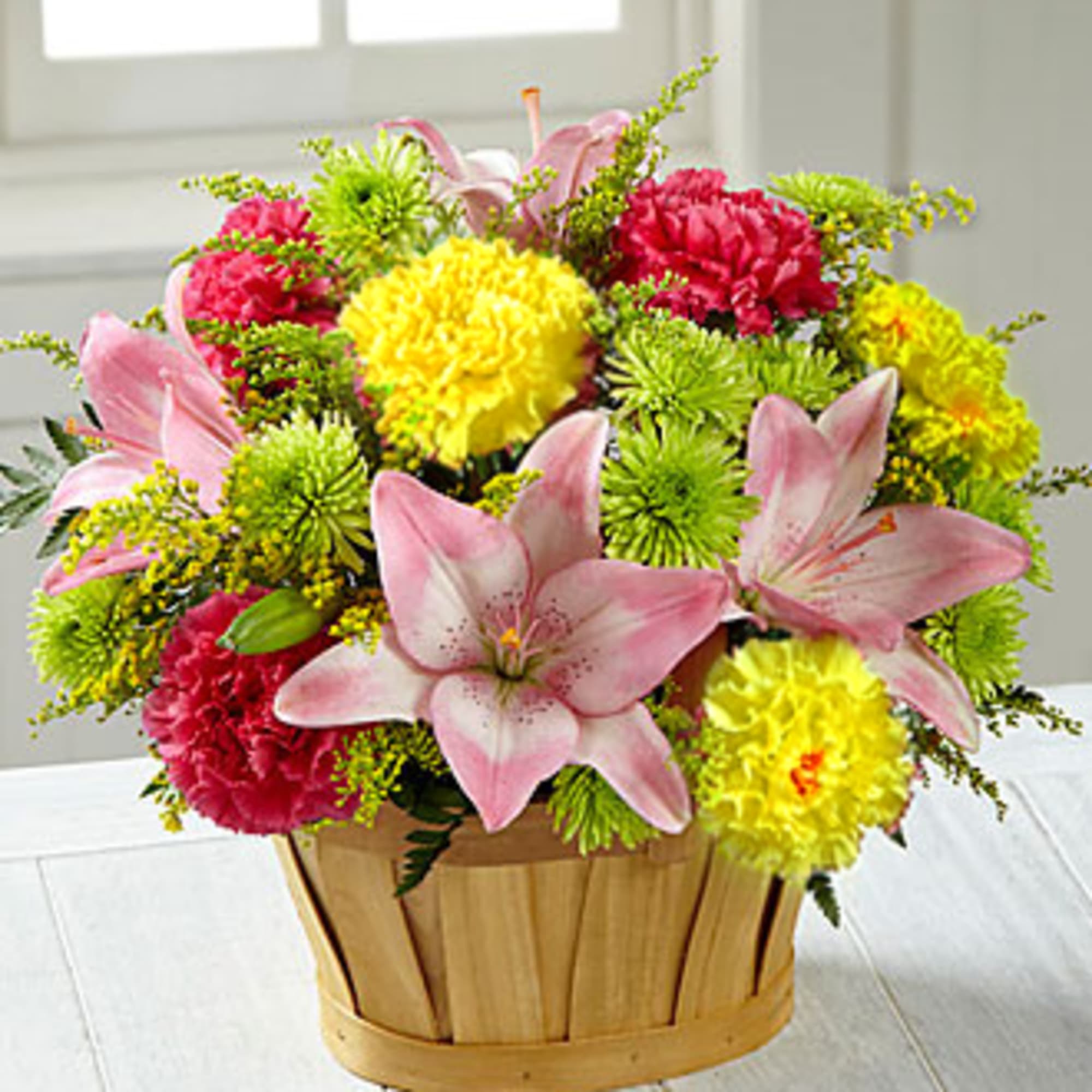 This fresh flower arrangement will persuade anyone to see the beauty of