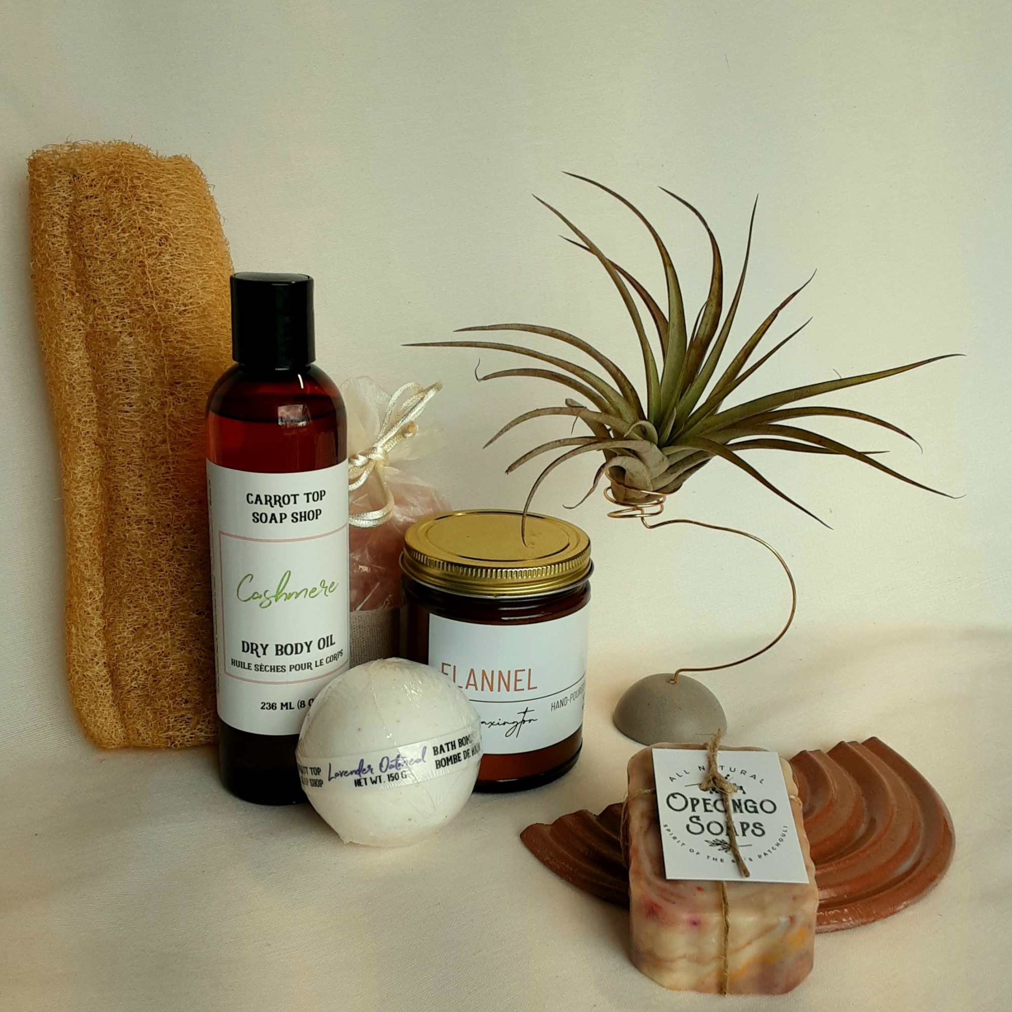 A luxurious bath gift basket to pamper the one you love. Featuring