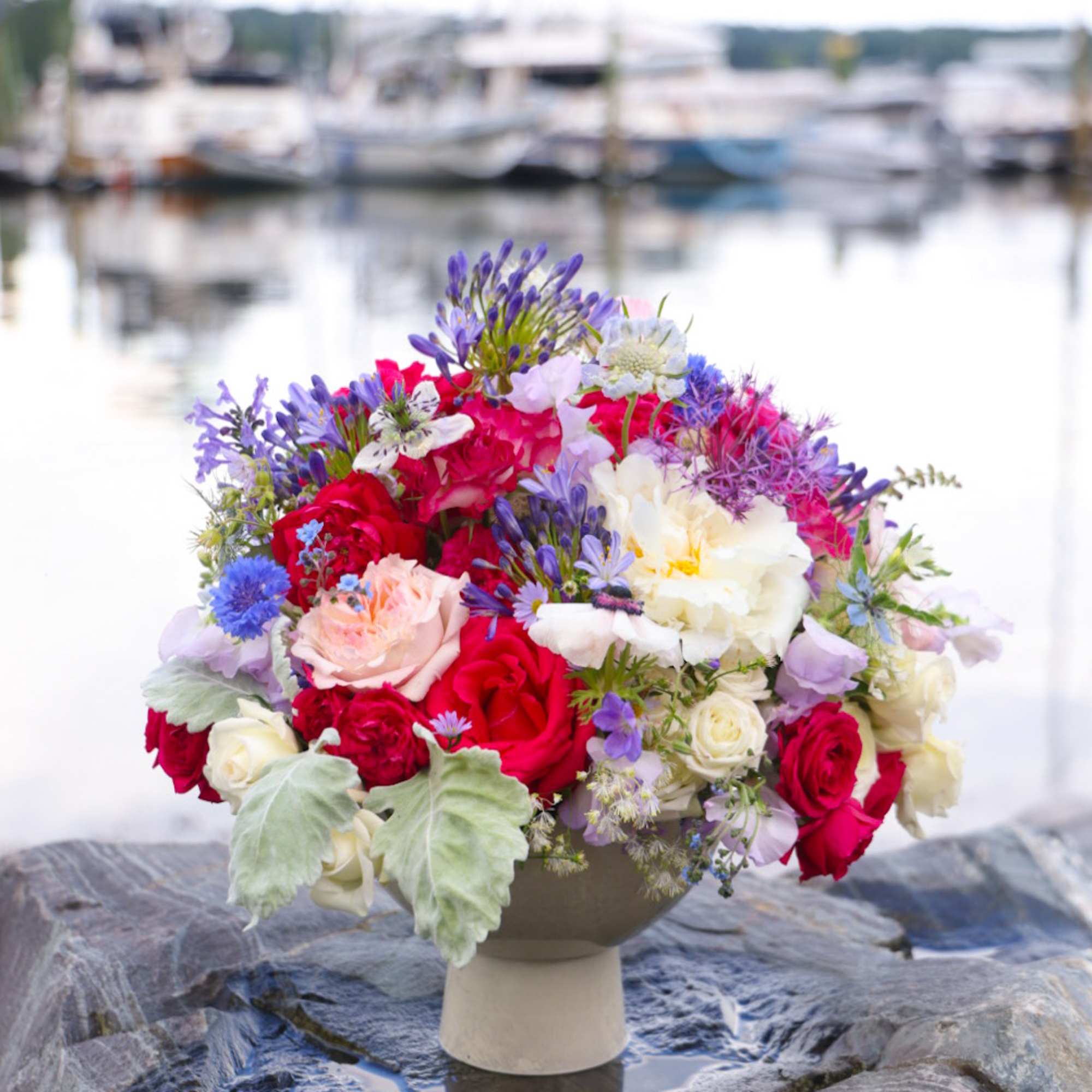 Fireworks, family, lightning bugs, salt water or fresh and a good dash