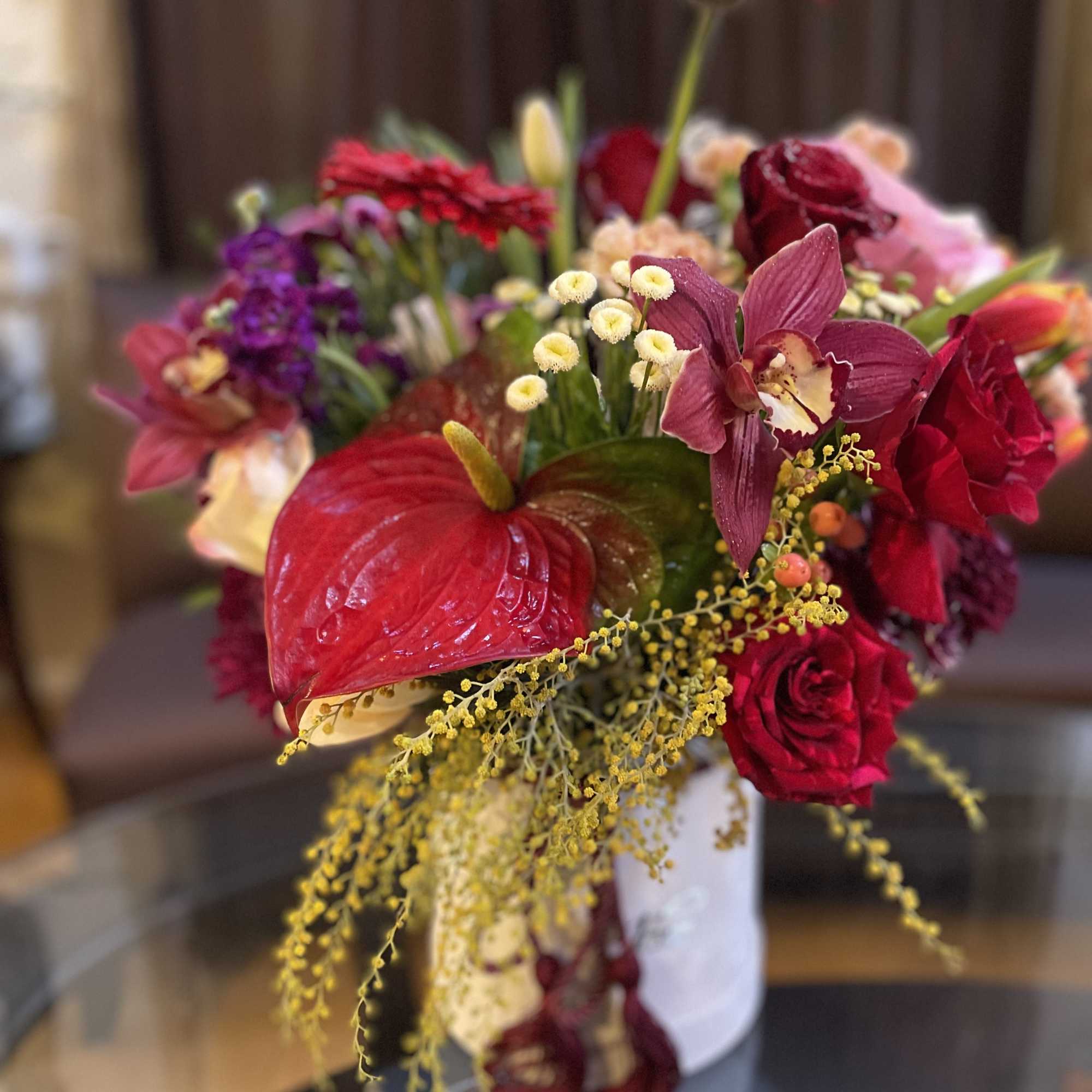 Receiving birthday gift flowers can evoke a great sense of joy, appreciation