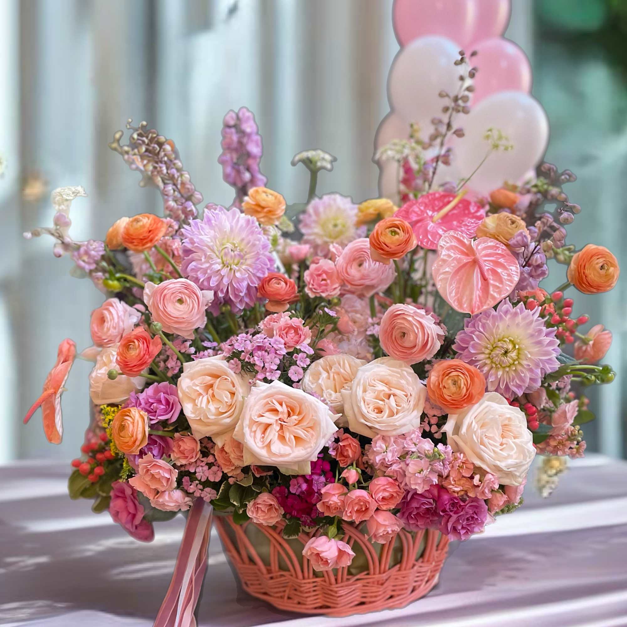 Discover the timeless elegance of our custom-made floral arrangement, inspired by the