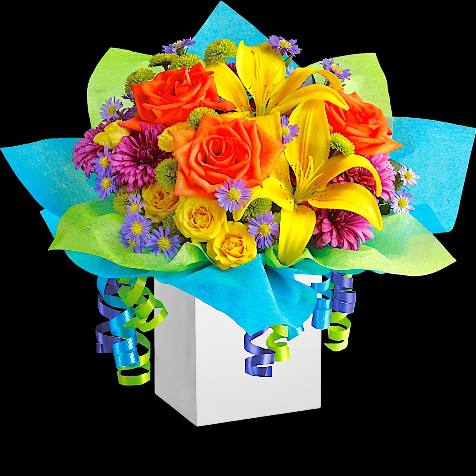 All the colors of the rainbow are present in this fabulous gift