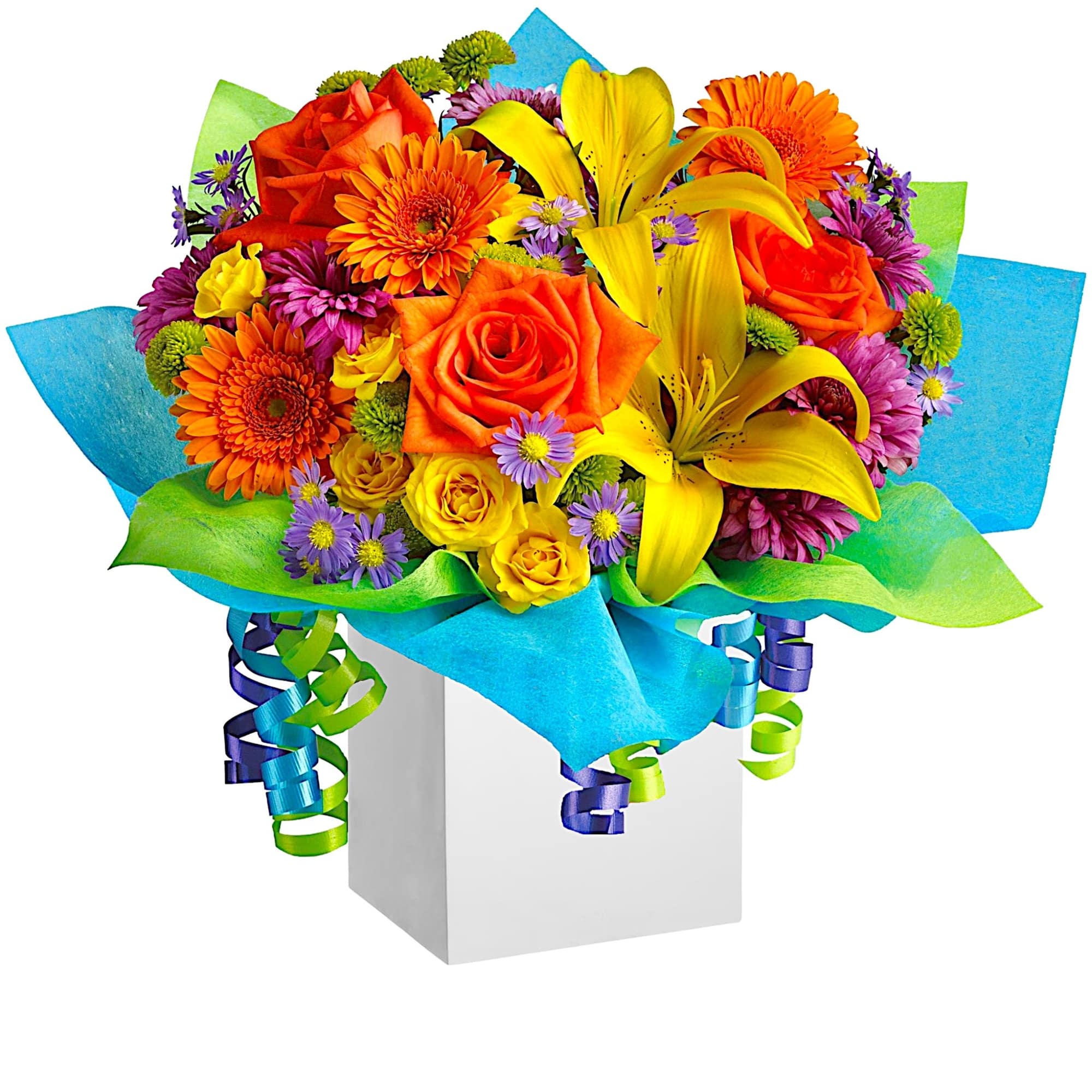 All the colors of the rainbow are present in this fabulous gift