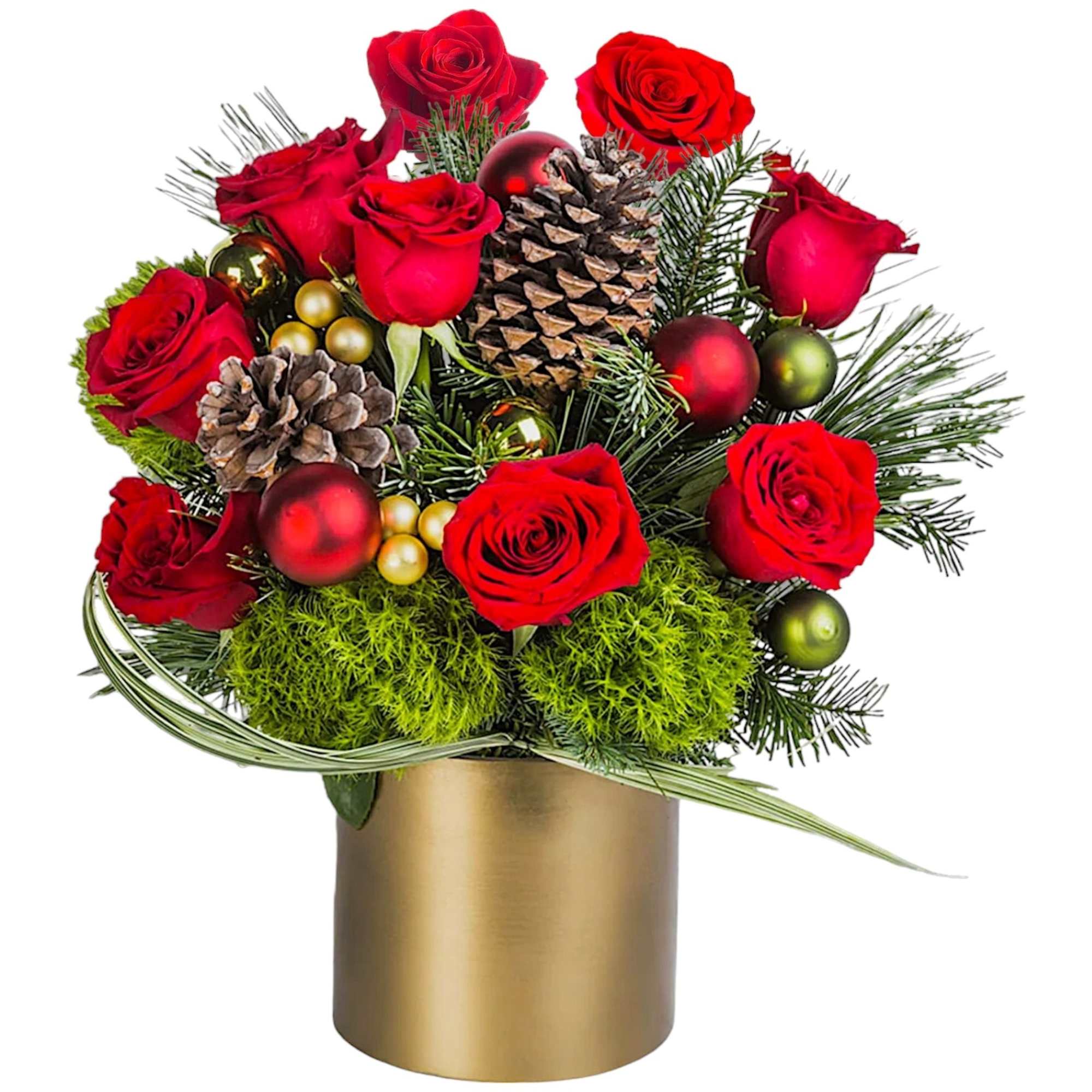 Make them merry with this sweet arrangement! Send a ray of shining