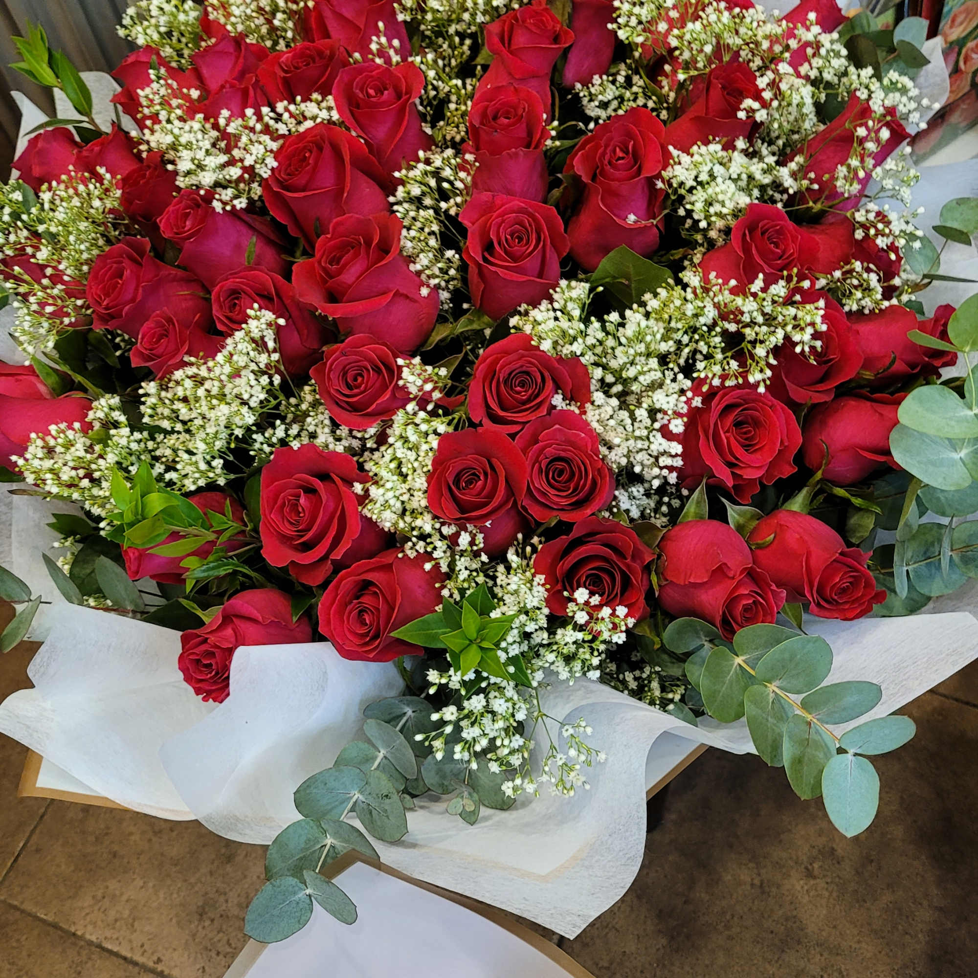 Exquisitely Wrapped Mixed Colored Long Stem Rose&rsquo;s! 