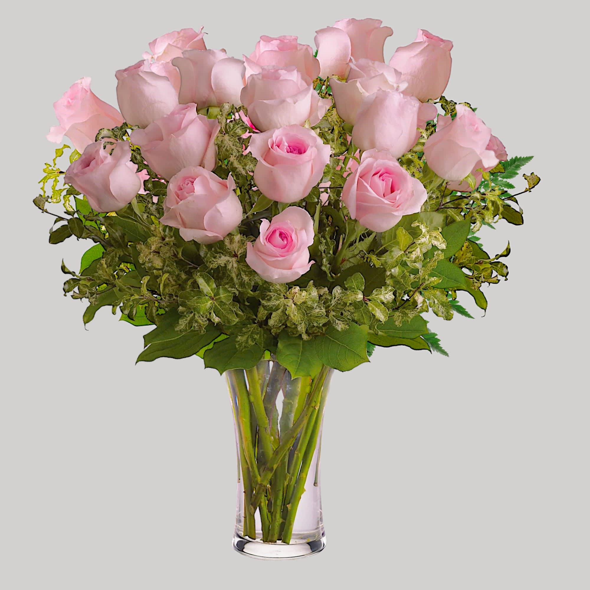 Pretty, pink and perfect. There&#039;s nothing like long-stemmed pink roses to show