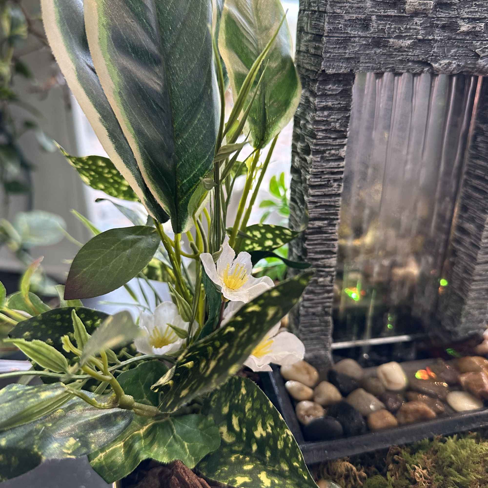 A beautiful ZEN dishgarden including a little fountain and a cute little