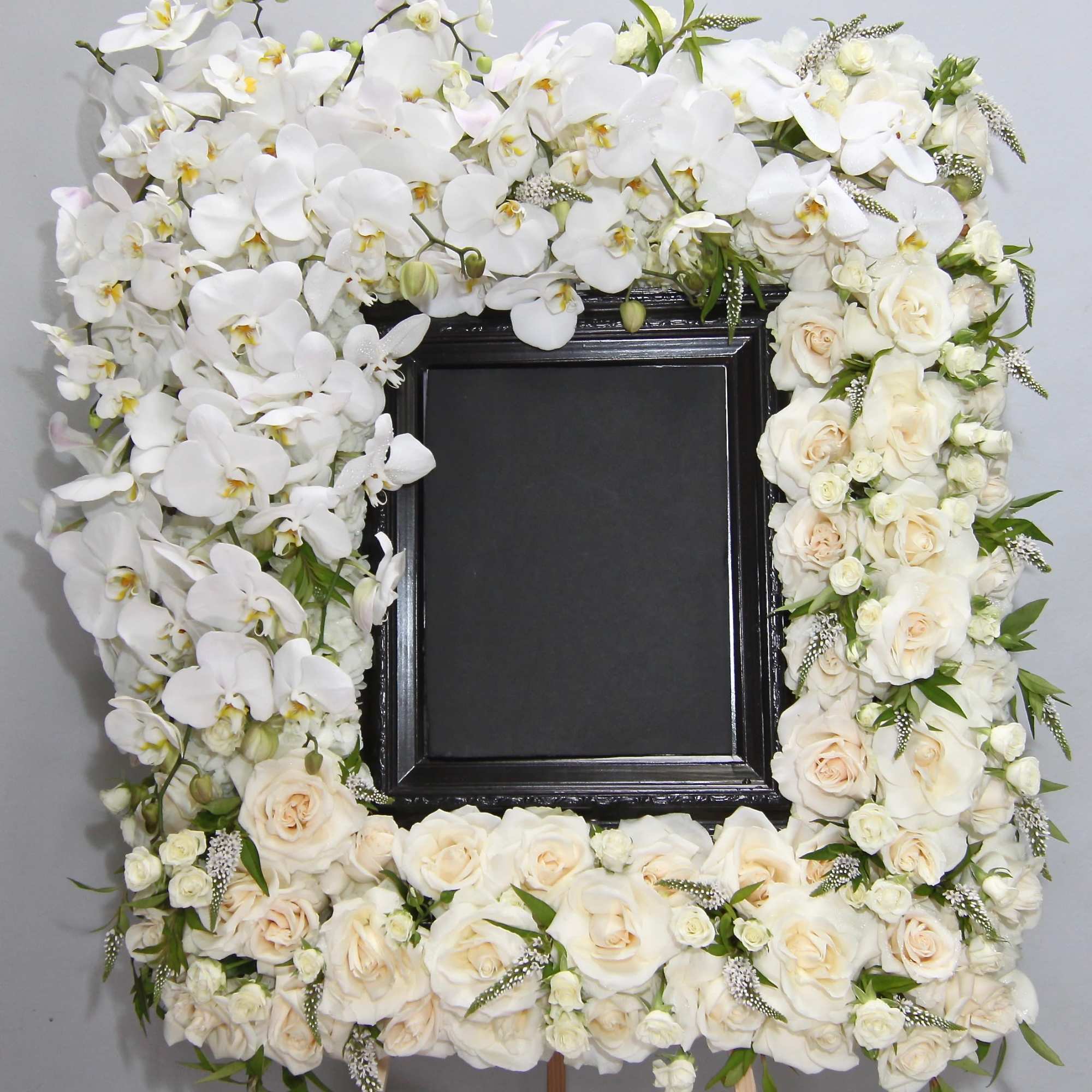 Standing at approximately 32&quot;x24&quot; in the standard size this frame contains white