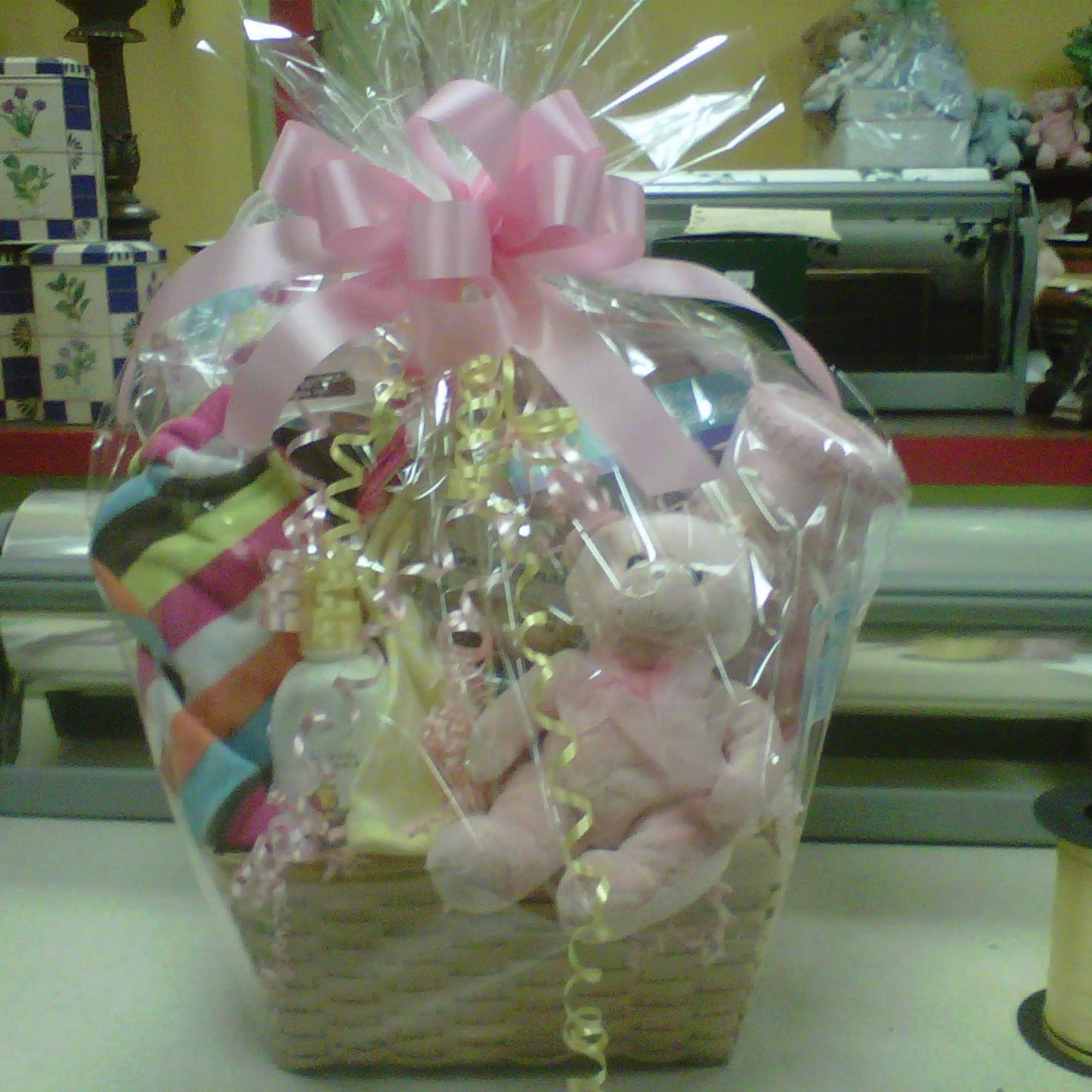 So much fun for the New Mom to receive a gift basket So much fun for the New Mom to receive a gift basket