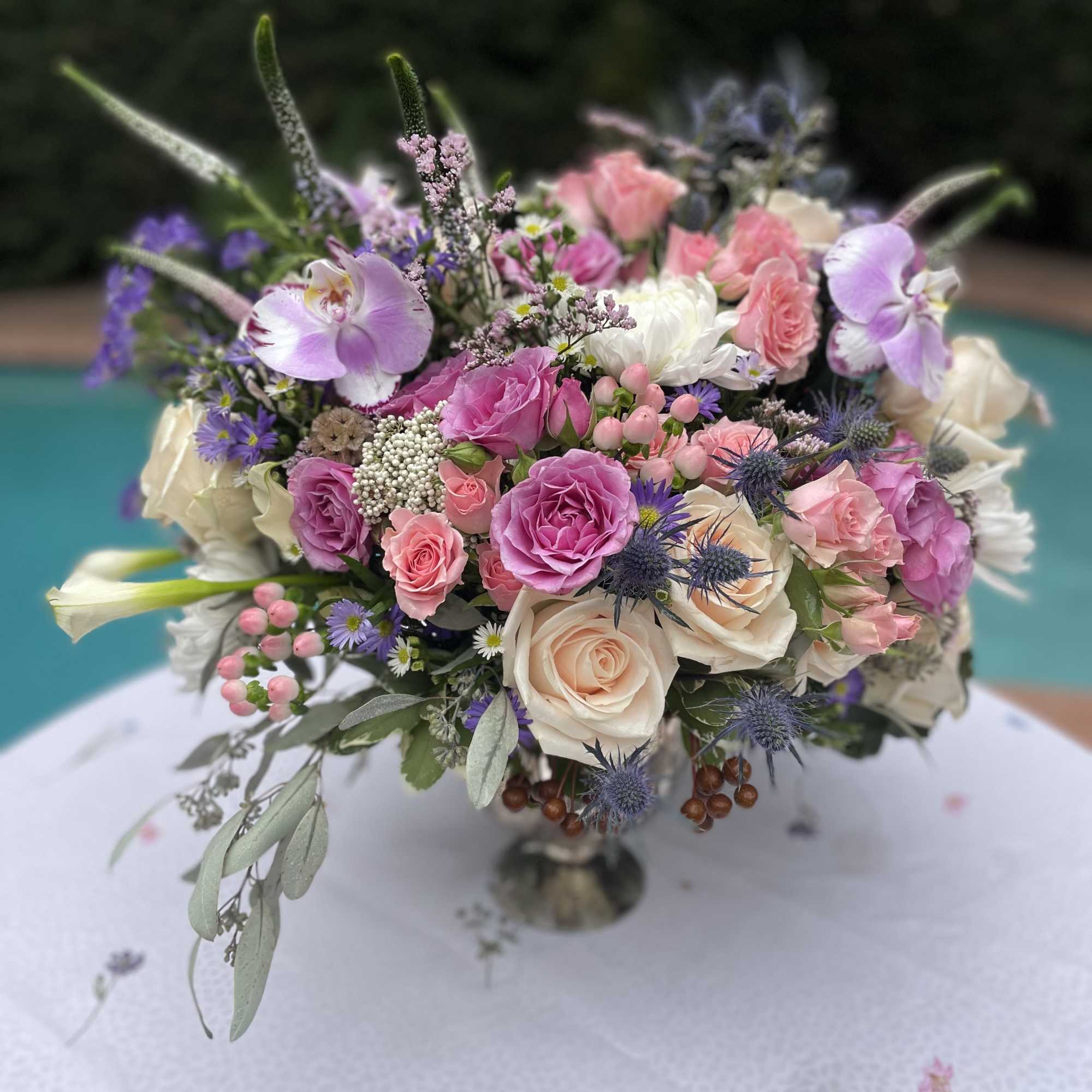 Send  flowers that symbolize peace, serenity, and healing, such as lilies