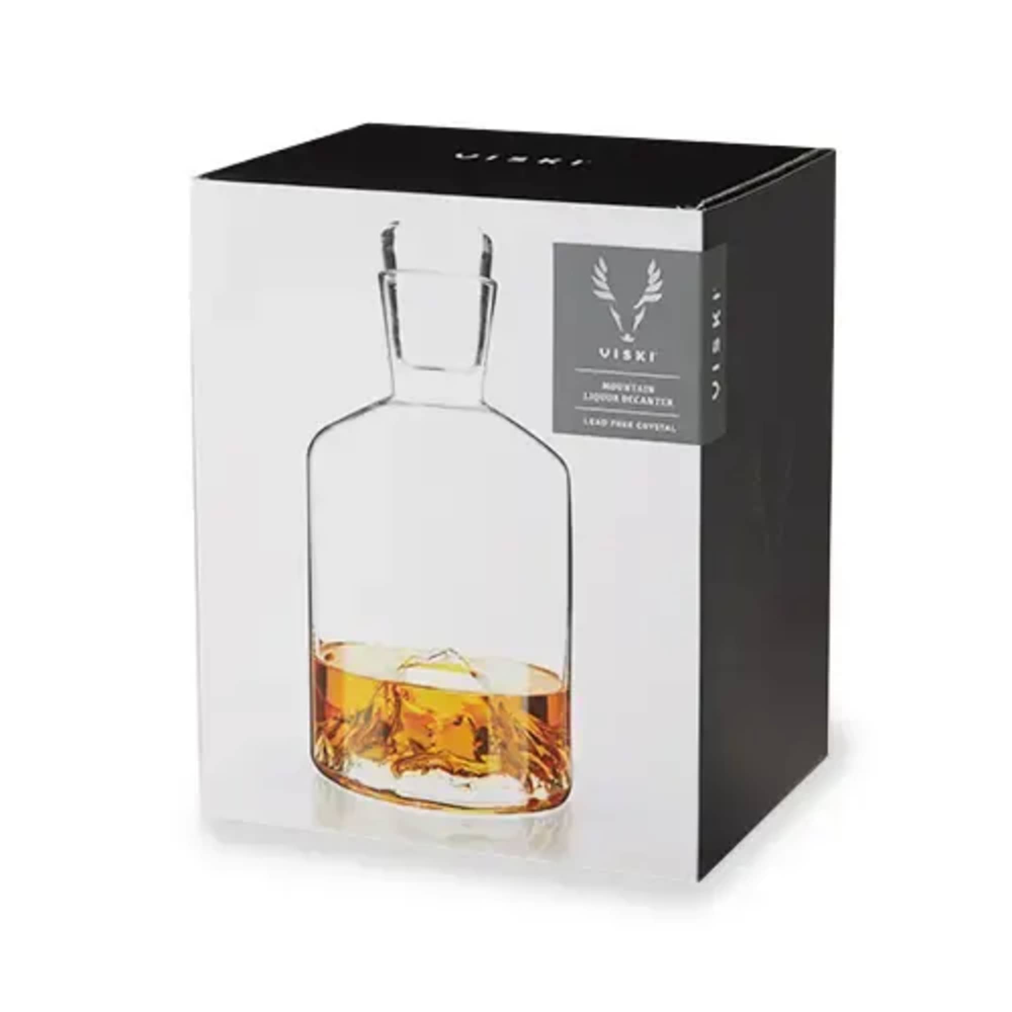 Display your liquor in style with this unique mountain decanter. This crystal