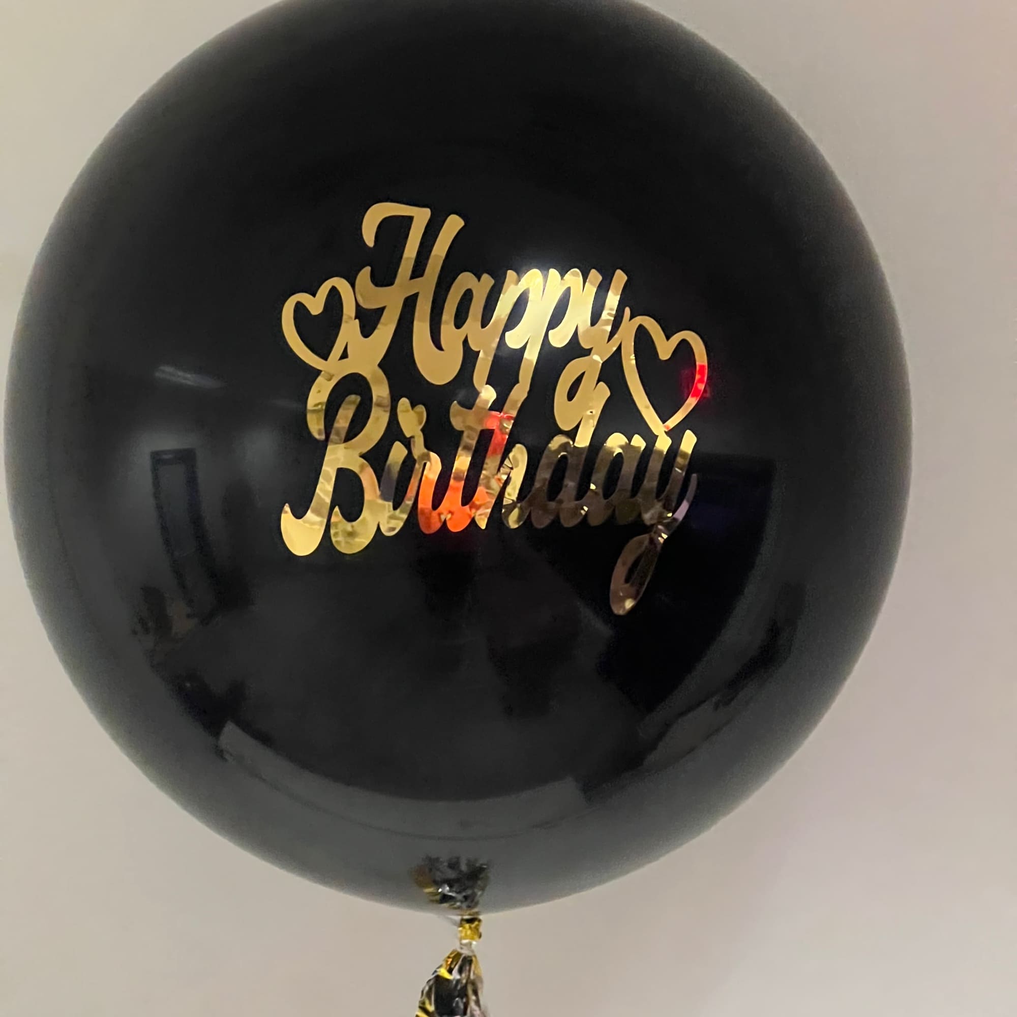 Make a statement with our single large balloons featuring custom writing. These