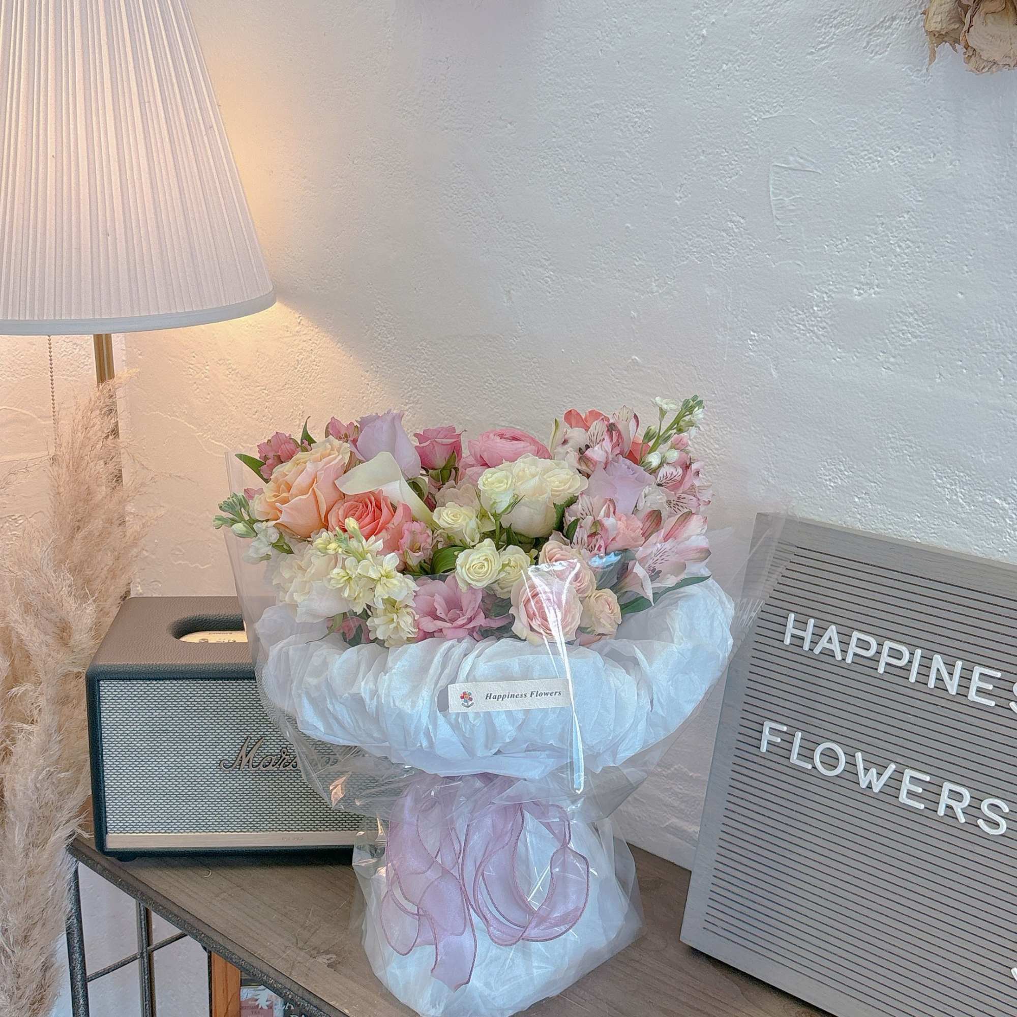 This Arrangement Does Not Come With Vase, It Has Water Bag Underneath