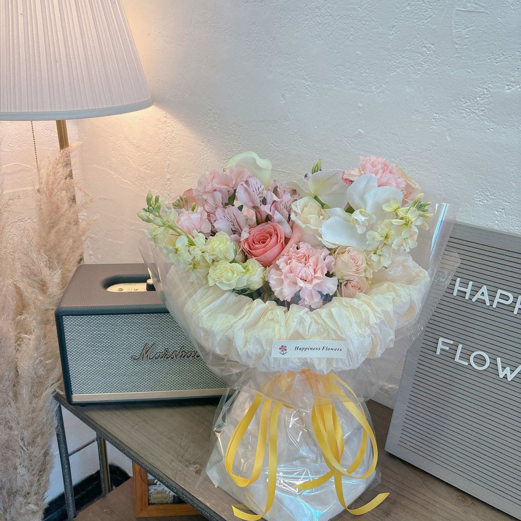 This Arrangement Does Not Come With Vase, It Has Water Bag Underneath