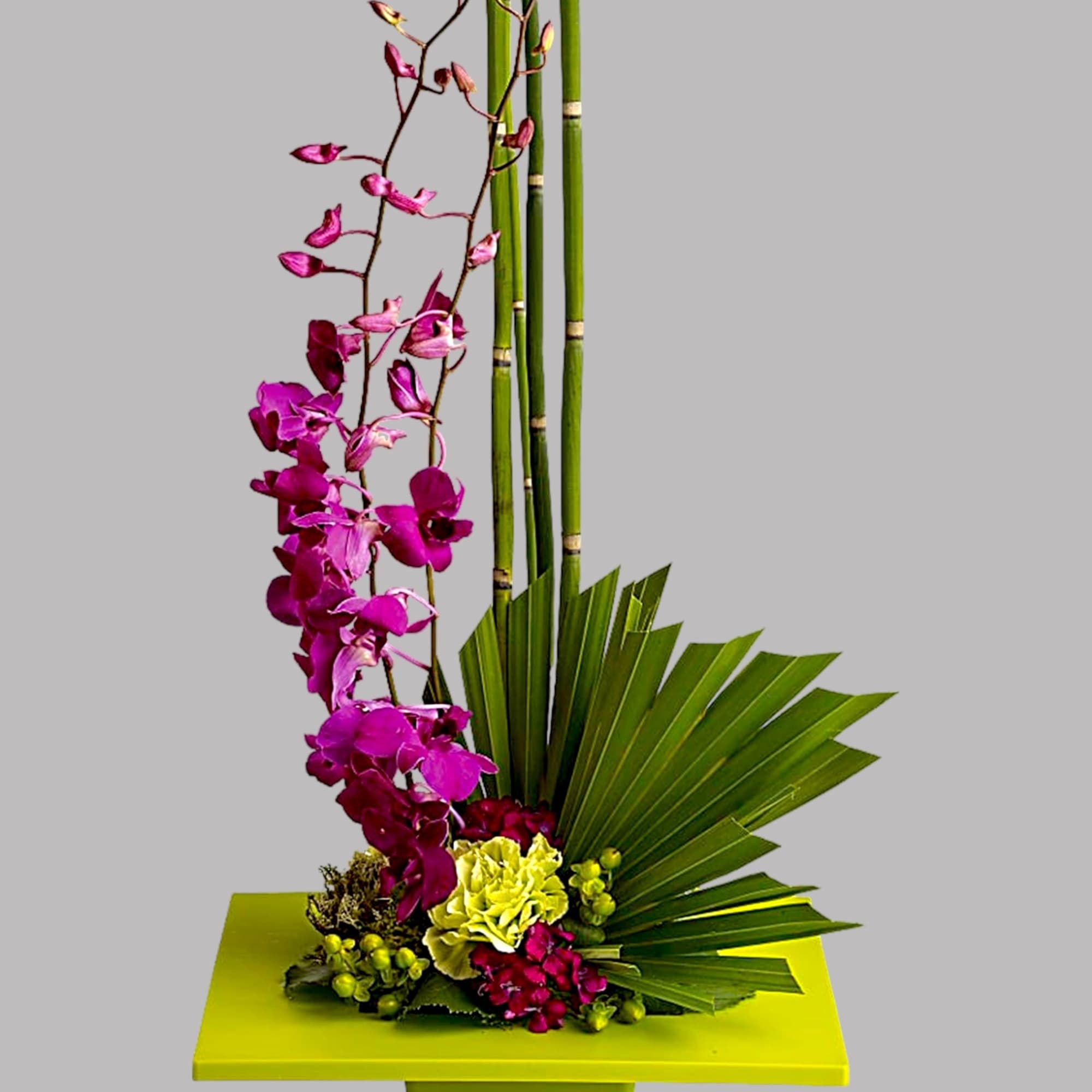 Artistry, indeed. Looking more like a modern sculpture than a floral arrangement