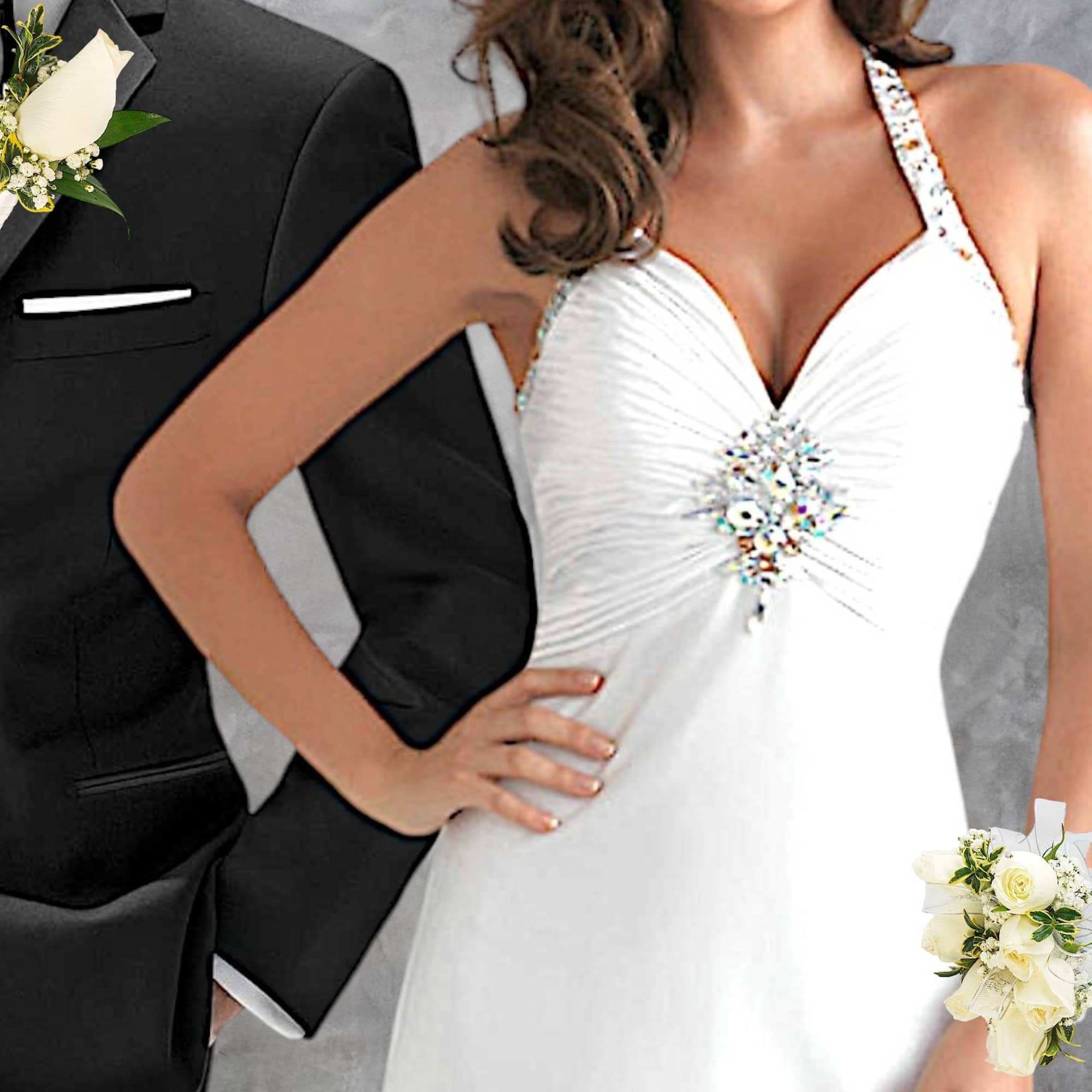 Order a fresh flower corsage or boutonniere for your prom or other