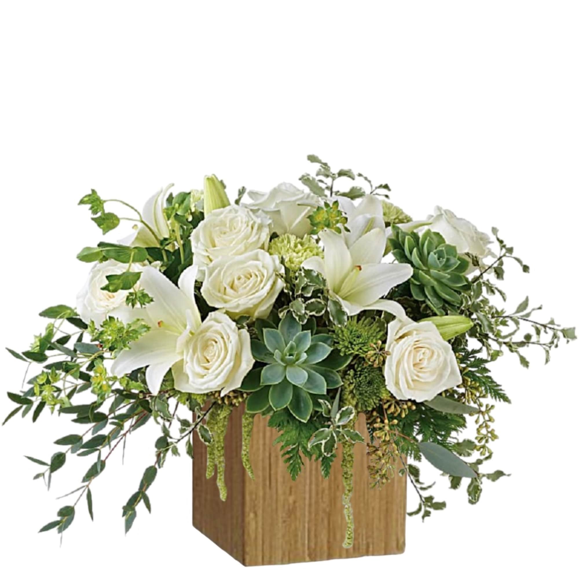 Natural elegance to celebrate any occasion! Like a flourishing garden, this gorgeous