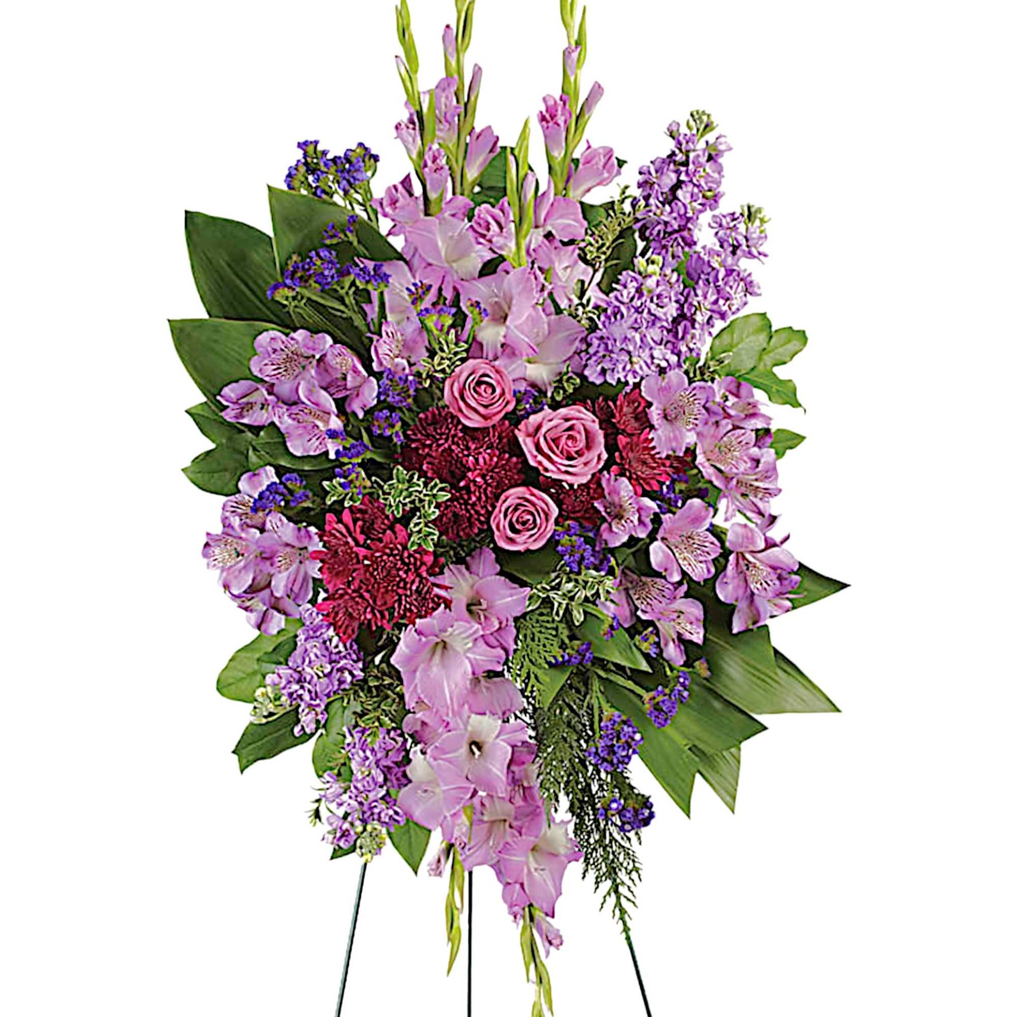 Take a walk through the garden of memories with this lush spray