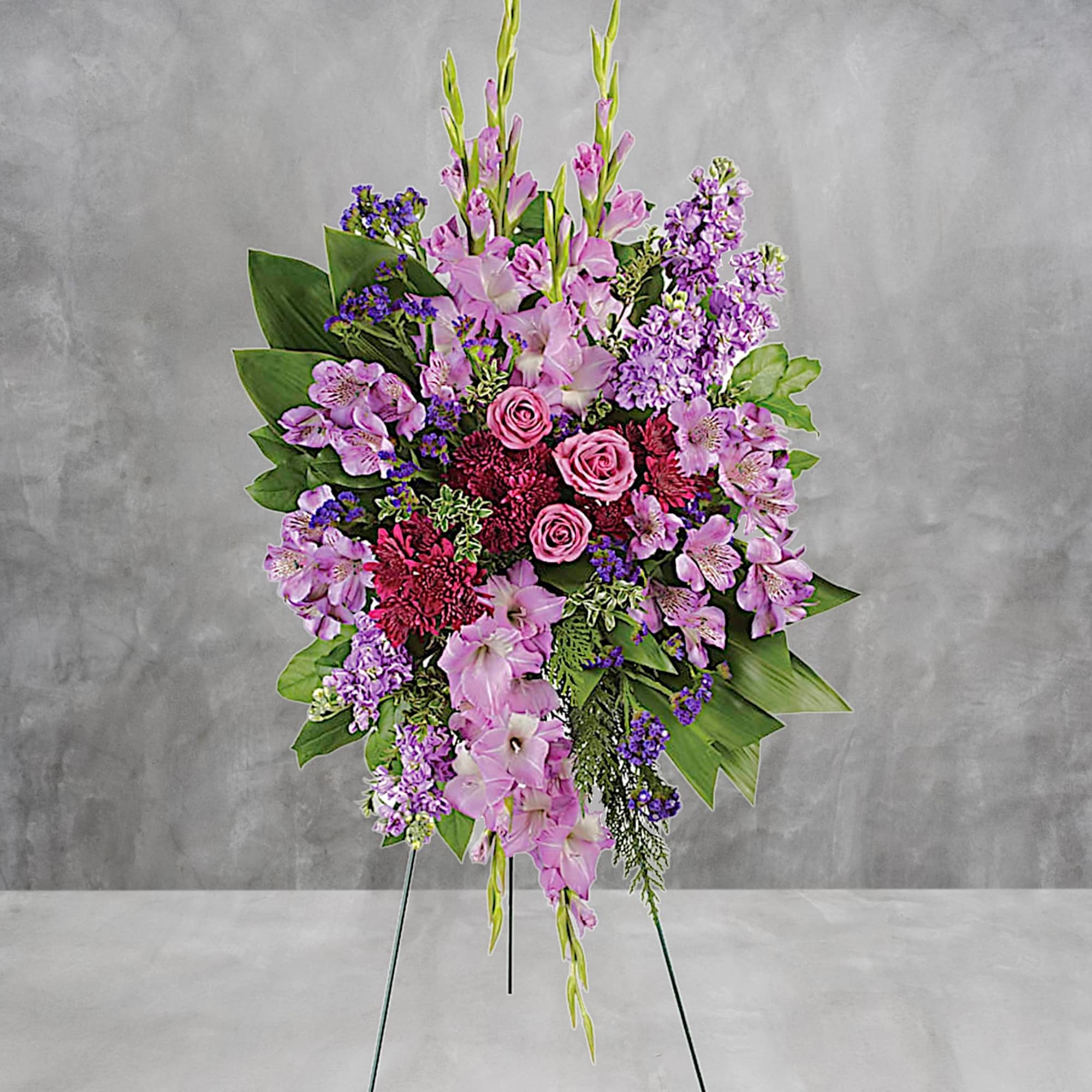 Take a walk through the garden of memories with this lush spray