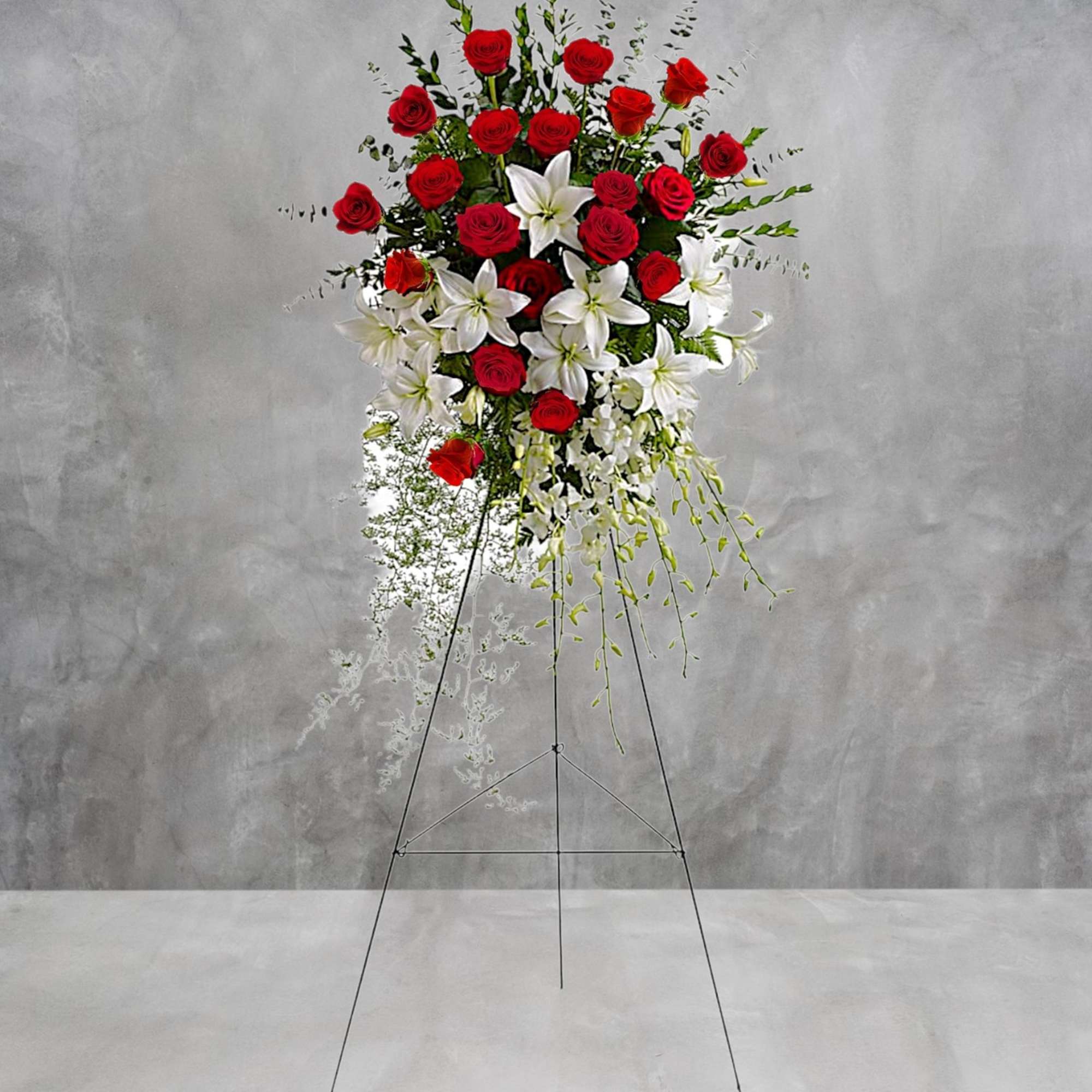 Make a statement of enduring love and tribute with this dramatic lily
