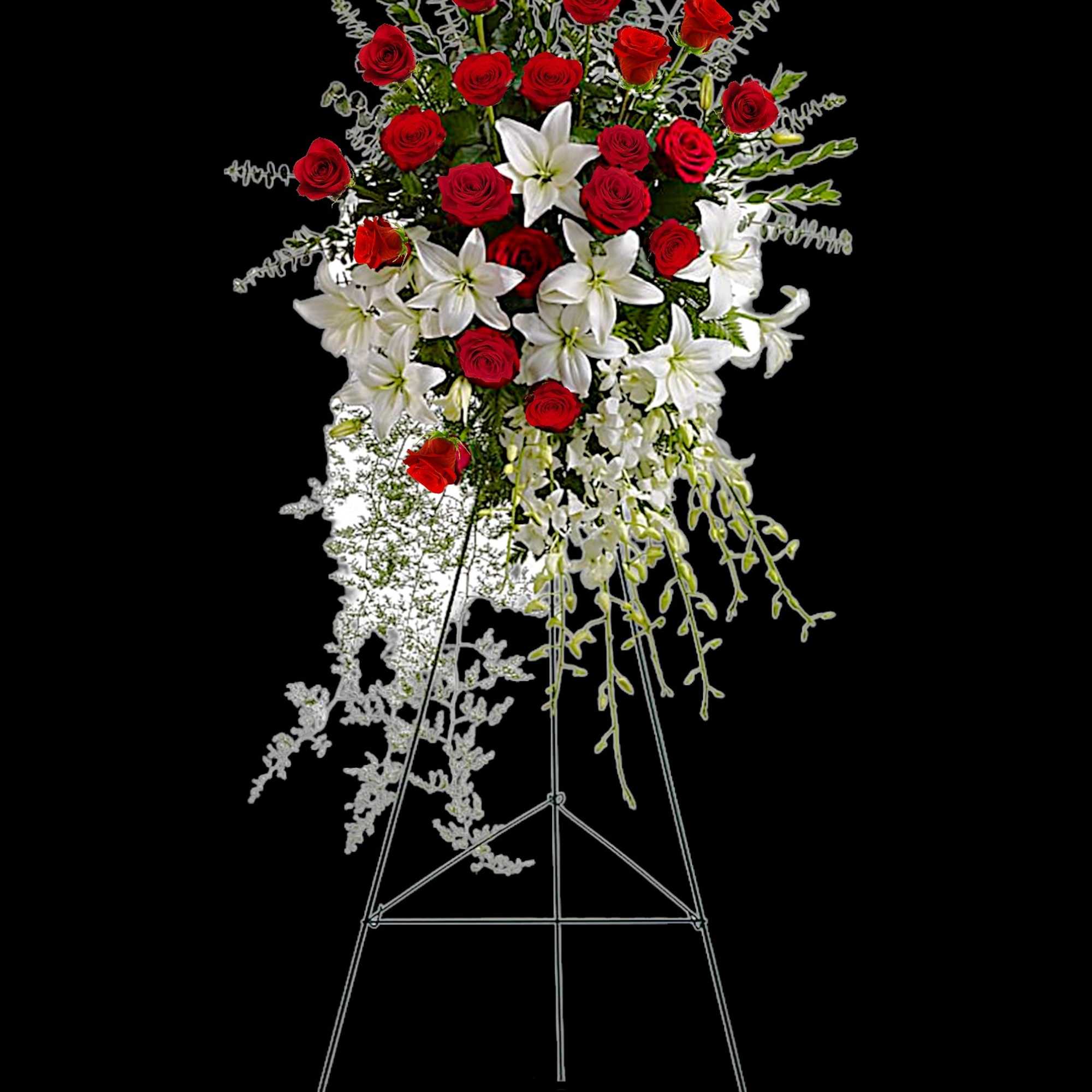 Make a statement of enduring love and tribute with this dramatic lily