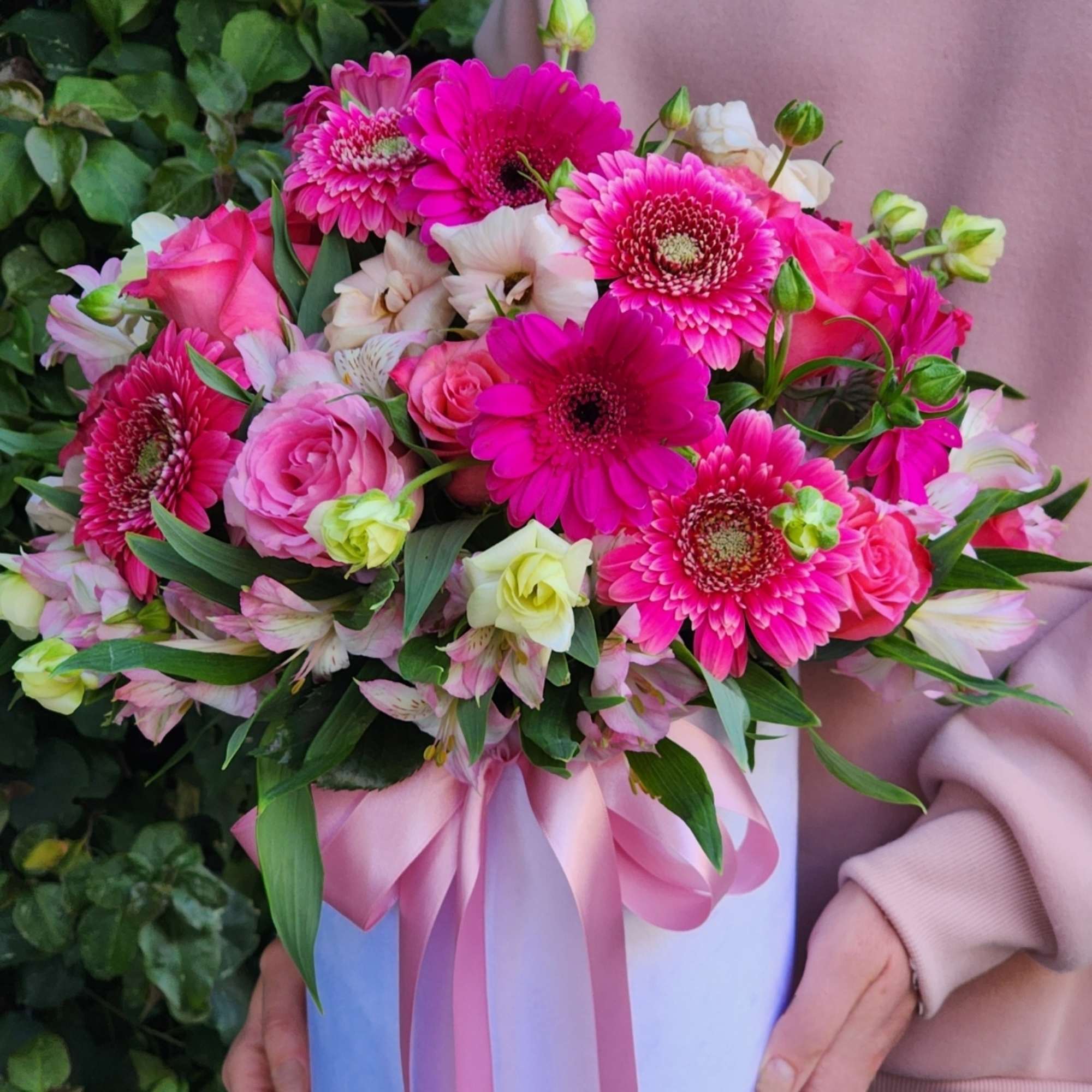 As a heartfelt gift for those who adore rich hues. Featuring Gerbera