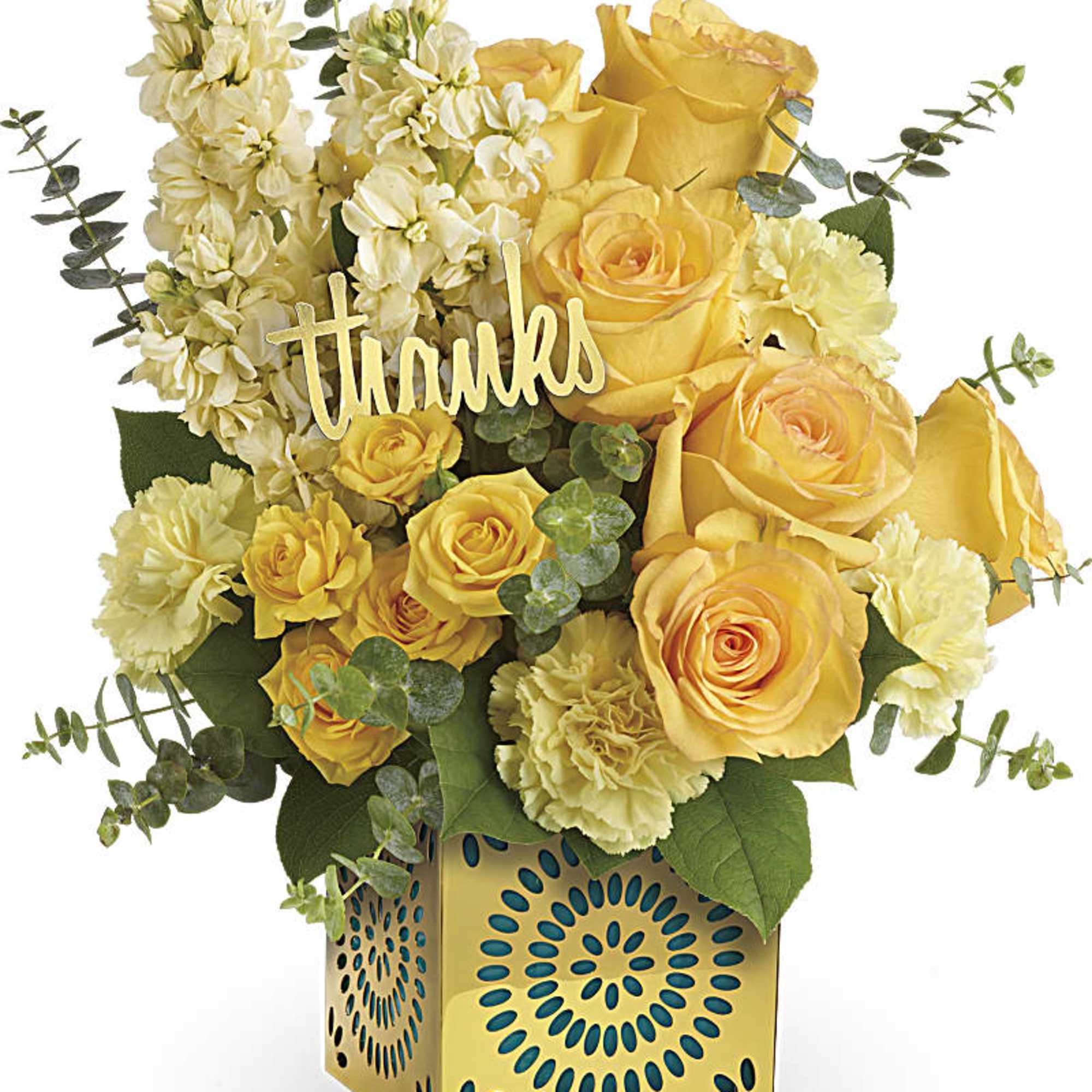 Show your appreciation in a most stylish way with this sunny bouquet