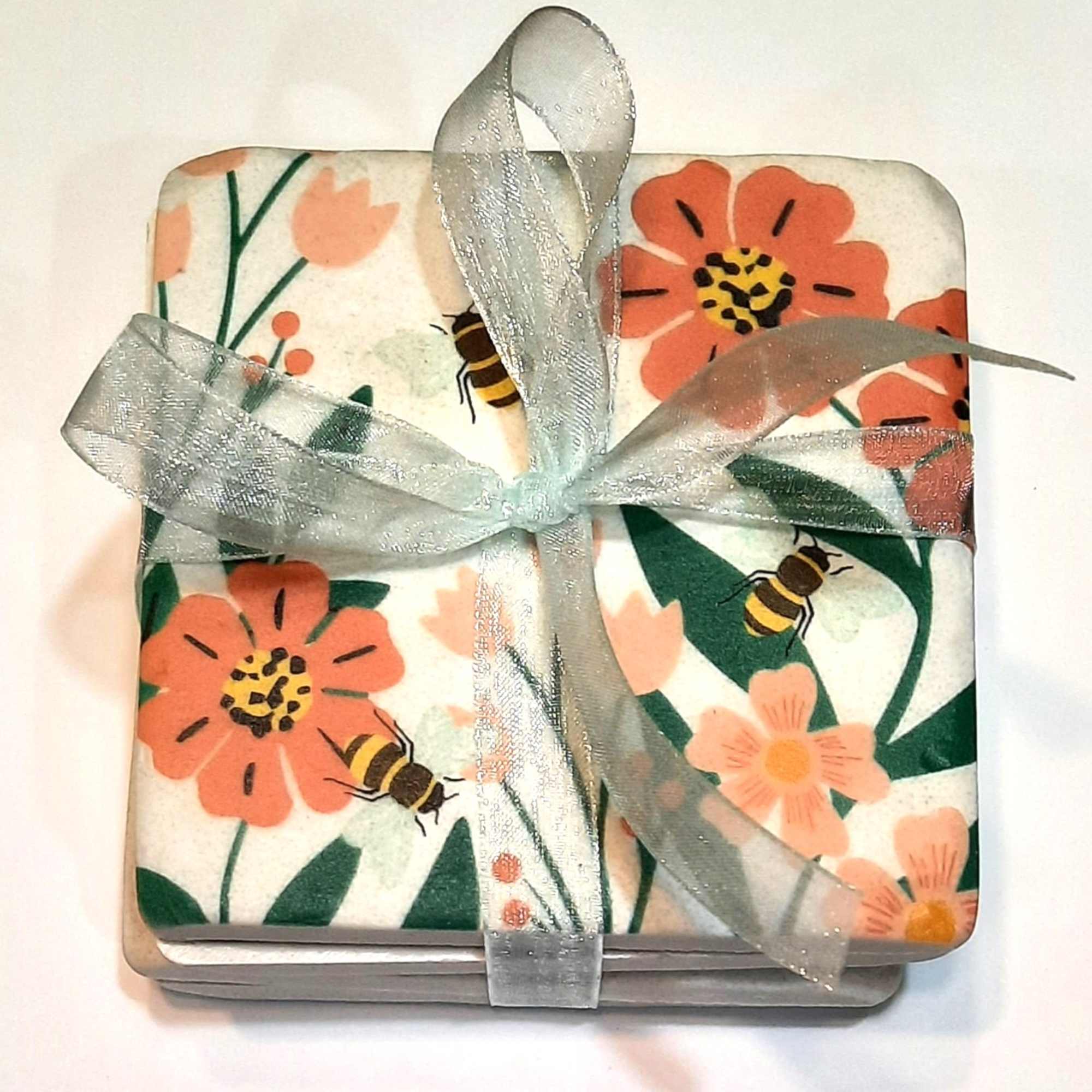 Un-bee-lievablely cute drink coasters! A perfect gift for yourself or another, this Un-bee-lievablely cute drink coasters! A perfect gift for yourself or another, this