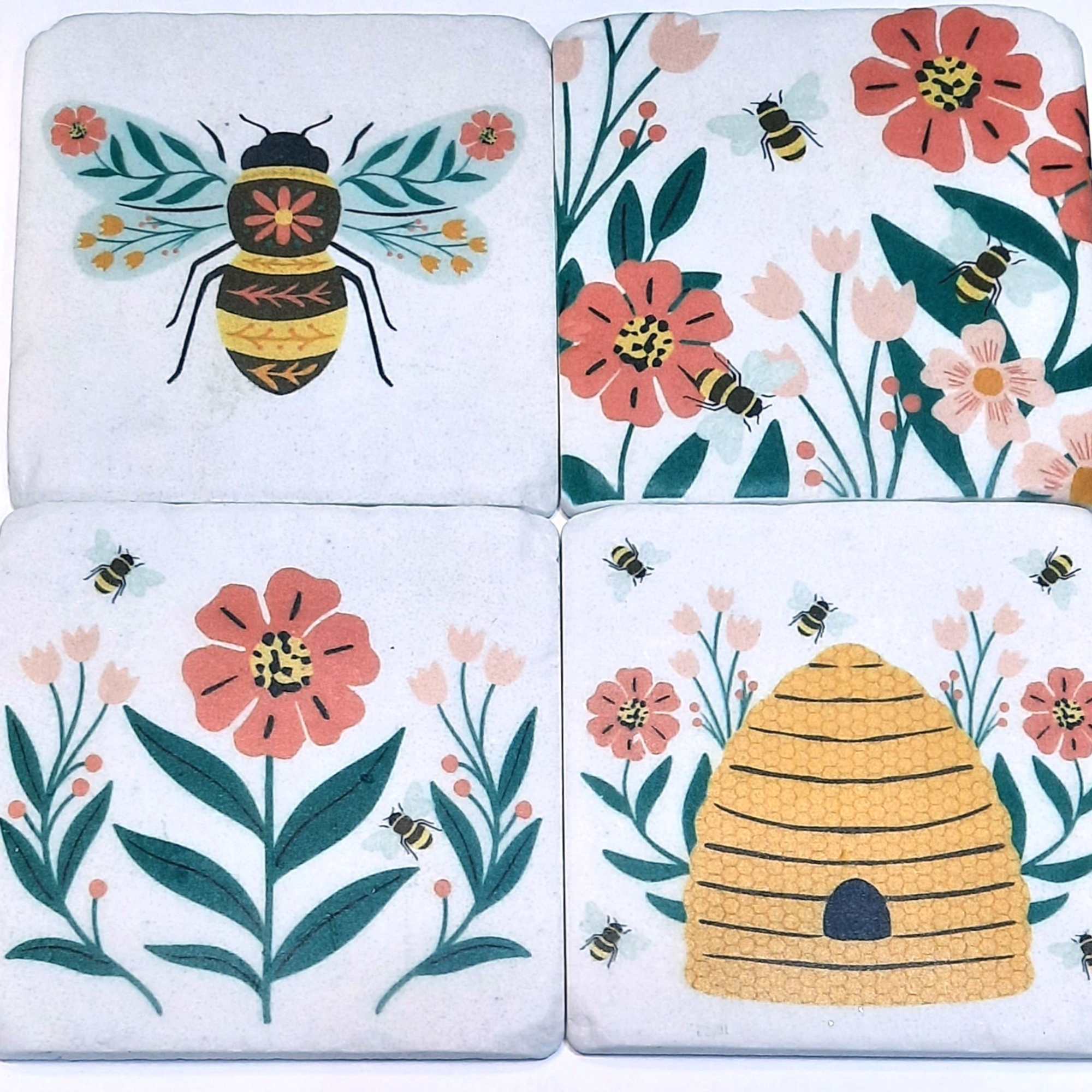 Un-bee-lievablely cute drink coasters! A perfect gift for yourself or another, this Un-bee-lievablely cute drink coasters! A perfect gift for yourself or another, this