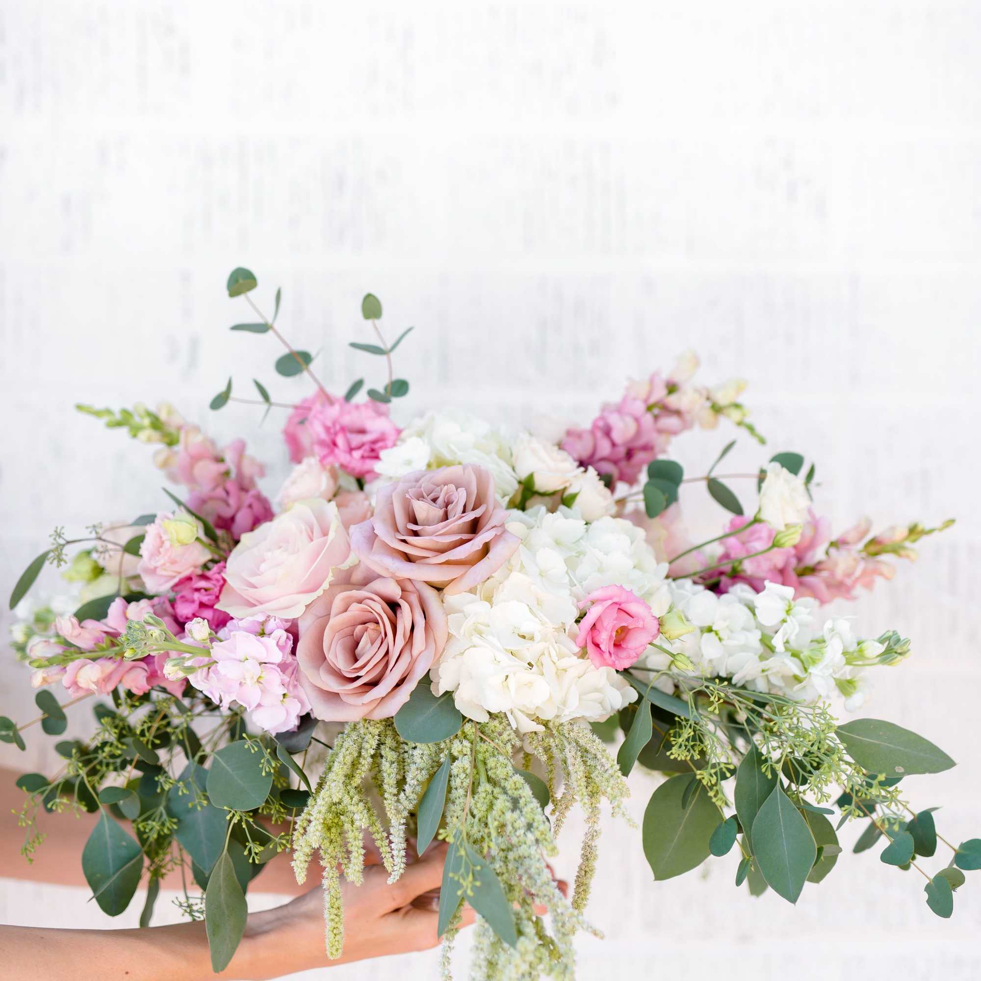 The mix of Purple, Pinks, Peach, White and Greens. The Jamesons Flowers