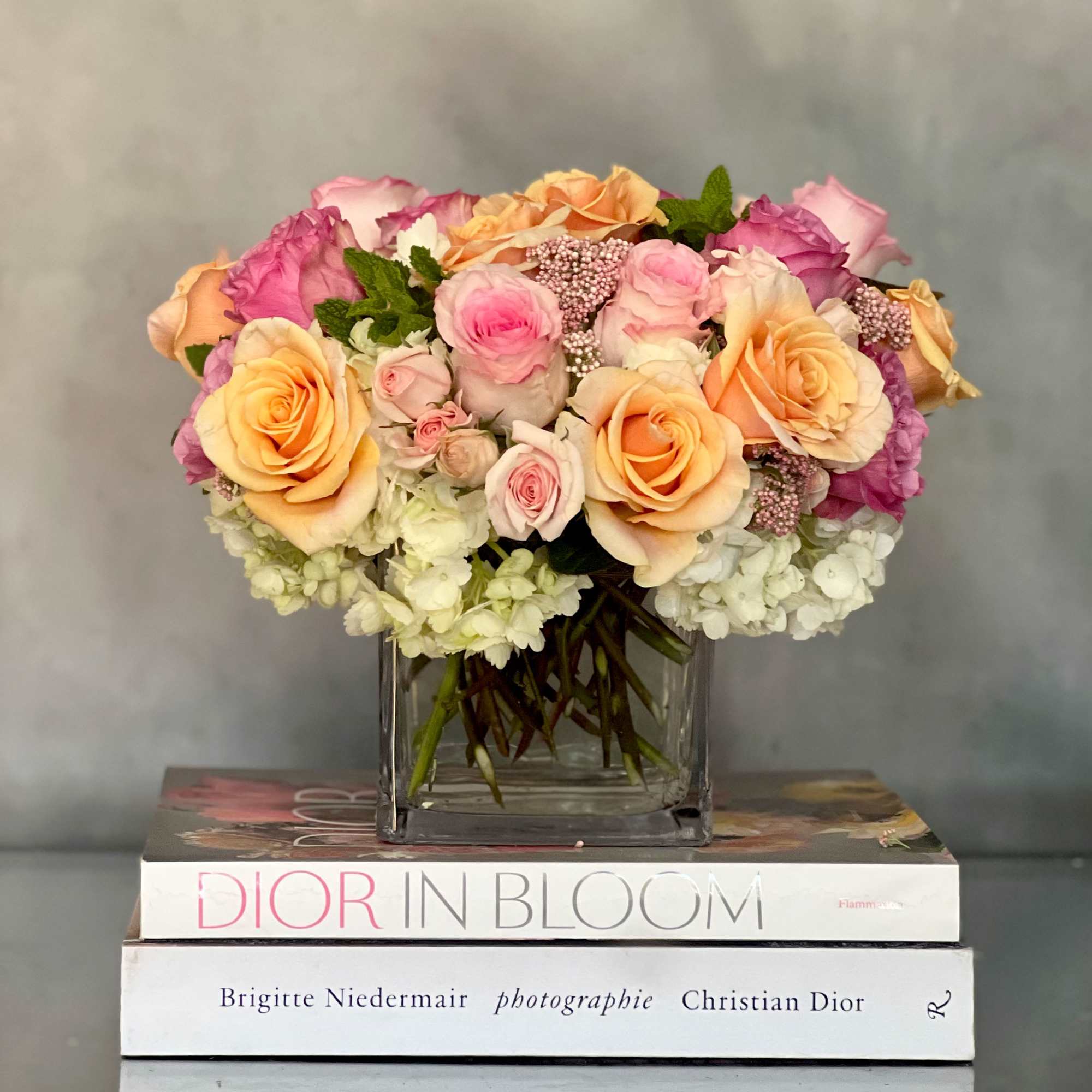 Delicate and angelic... this beautiful mix of roses, Imported Ecuadorian Roses, Dutch