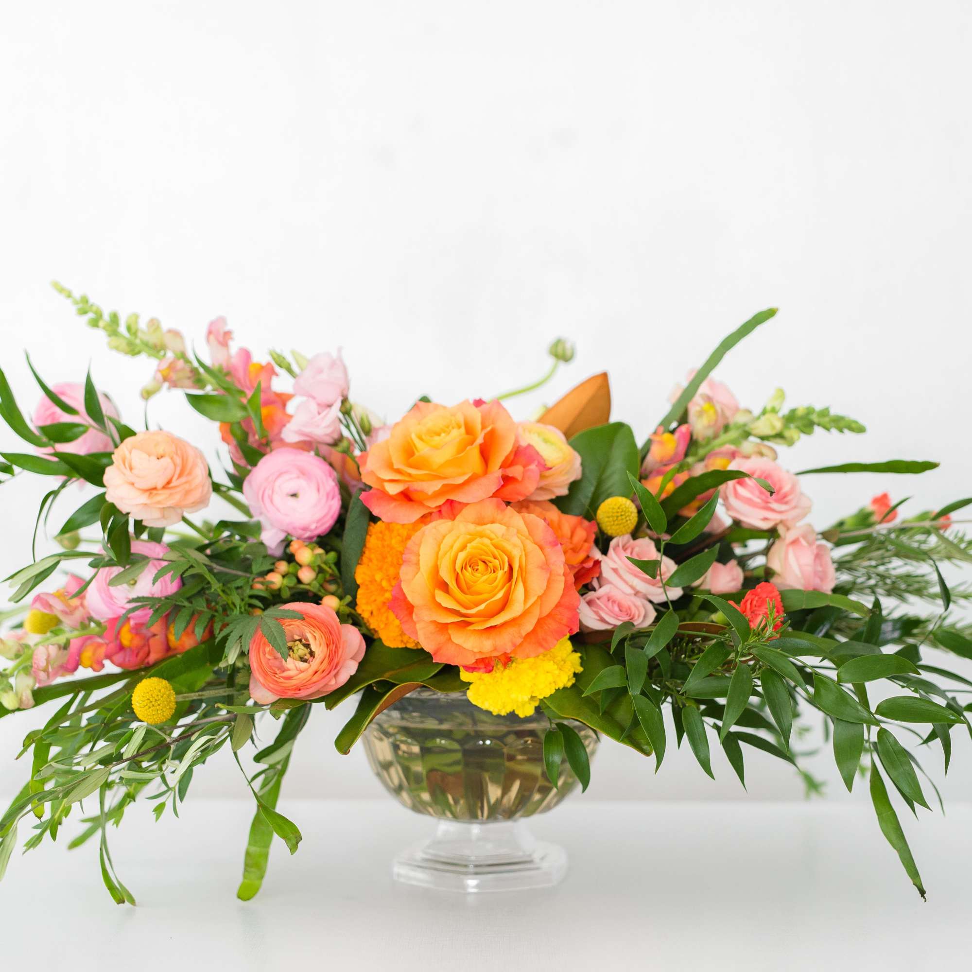 A great choice for a dramatic effect! Our colorful bouquets feature deep