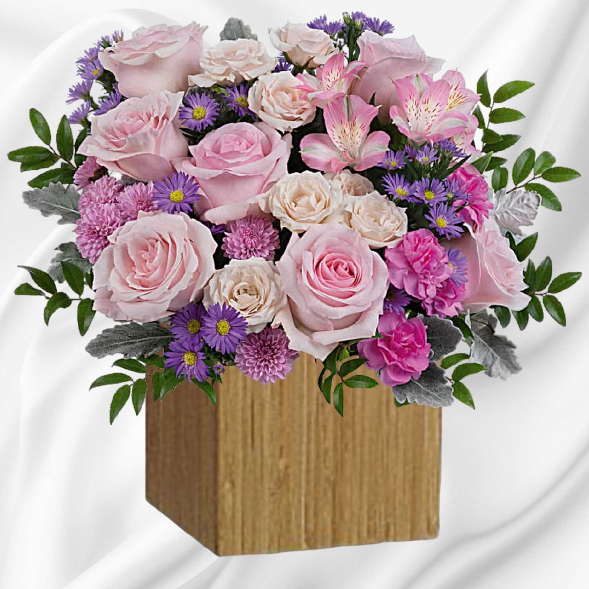 Rosy, radiant, and perfectly posh! Teleflora&#039;s Rosy Pink Bouquet with a fabulously