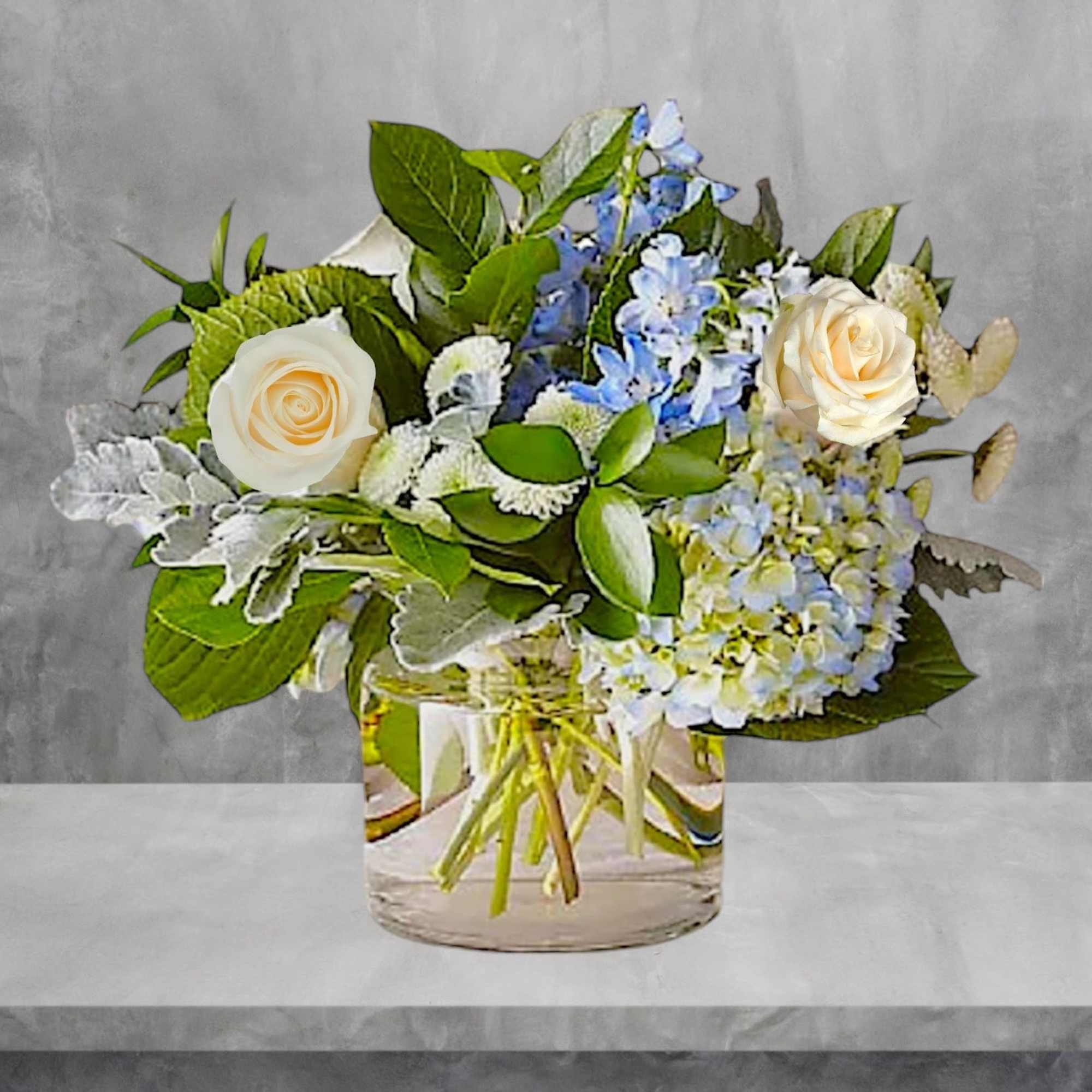 Let this uplifting arrangement be a reminder of the clear skies ahead.