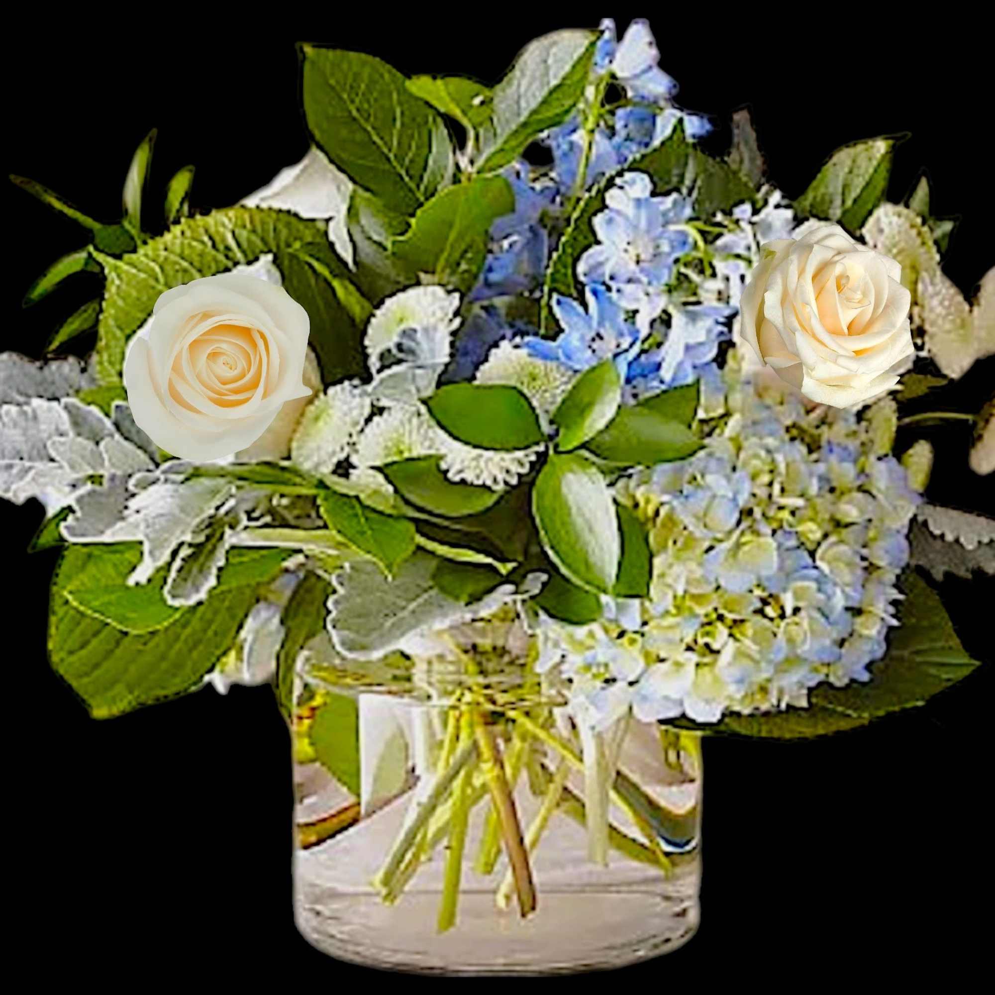 Let this uplifting arrangement be a reminder of the clear skies ahead.