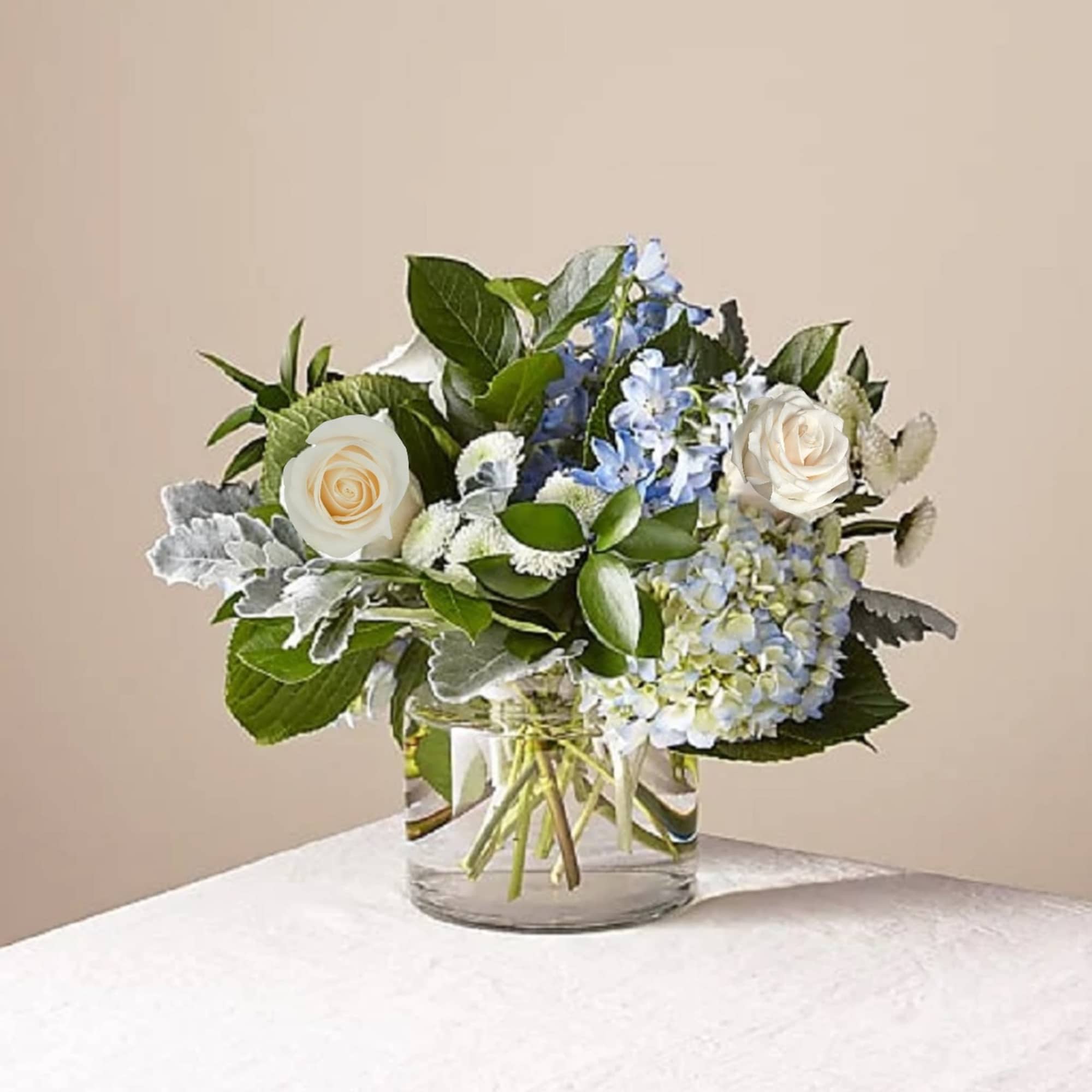 Let this uplifting arrangement be a reminder of the clear skies ahead.