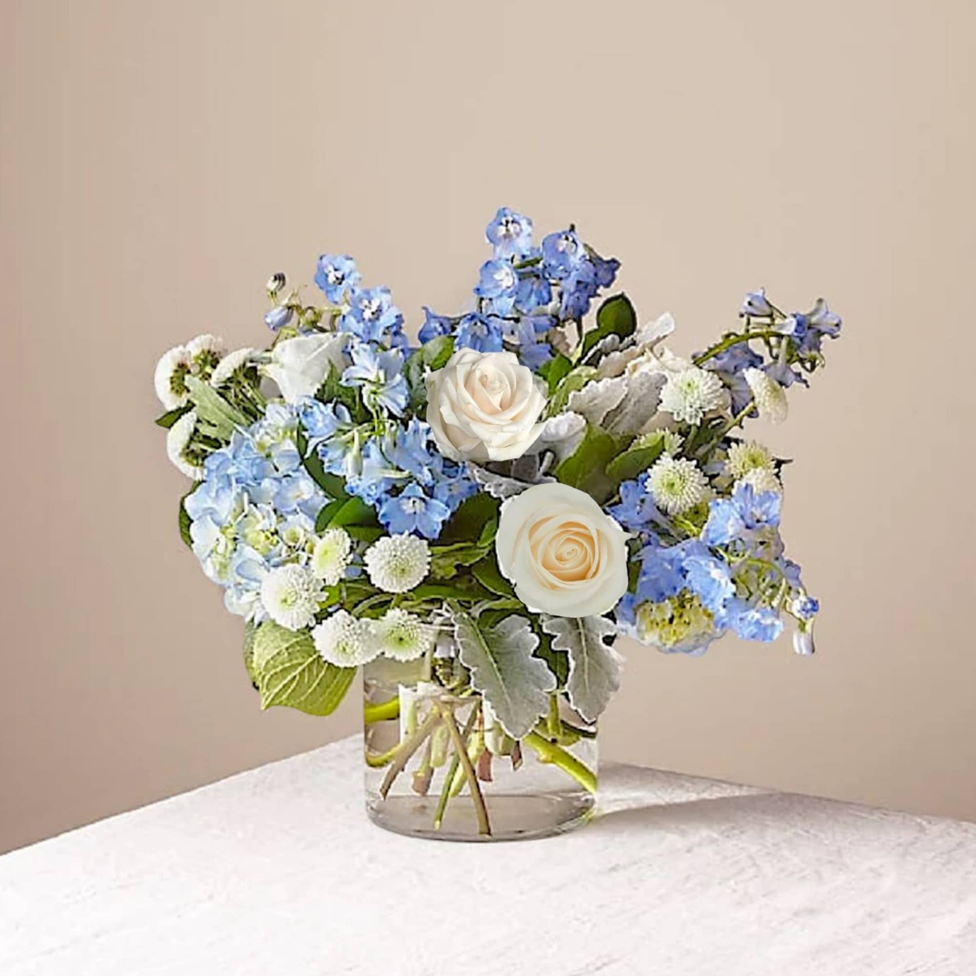 Let this uplifting arrangement be a reminder of the clear skies ahead.