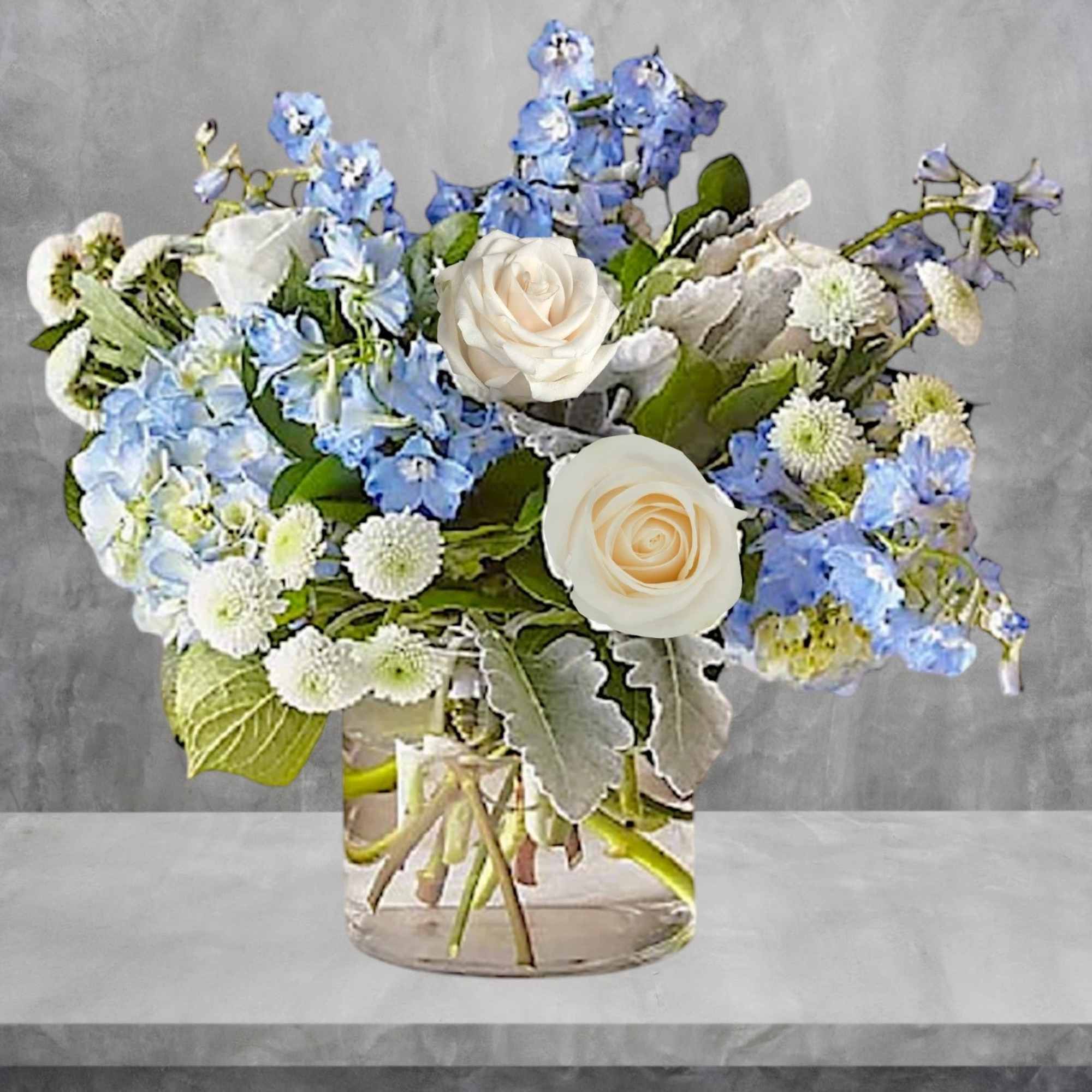 Let this uplifting arrangement be a reminder of the clear skies ahead.